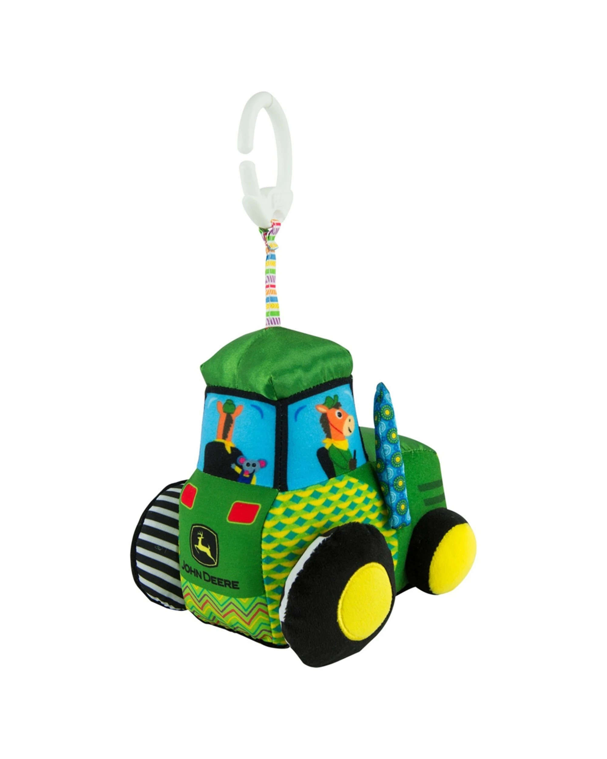3 Lamaze John Deere Clip and Go Tractor Developmental Engagement Toy - Multi, 3 of 5