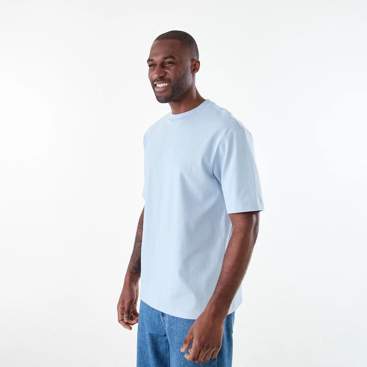2 Oversized Heavyweight T-shirt FOG BLUE, 2 of 6