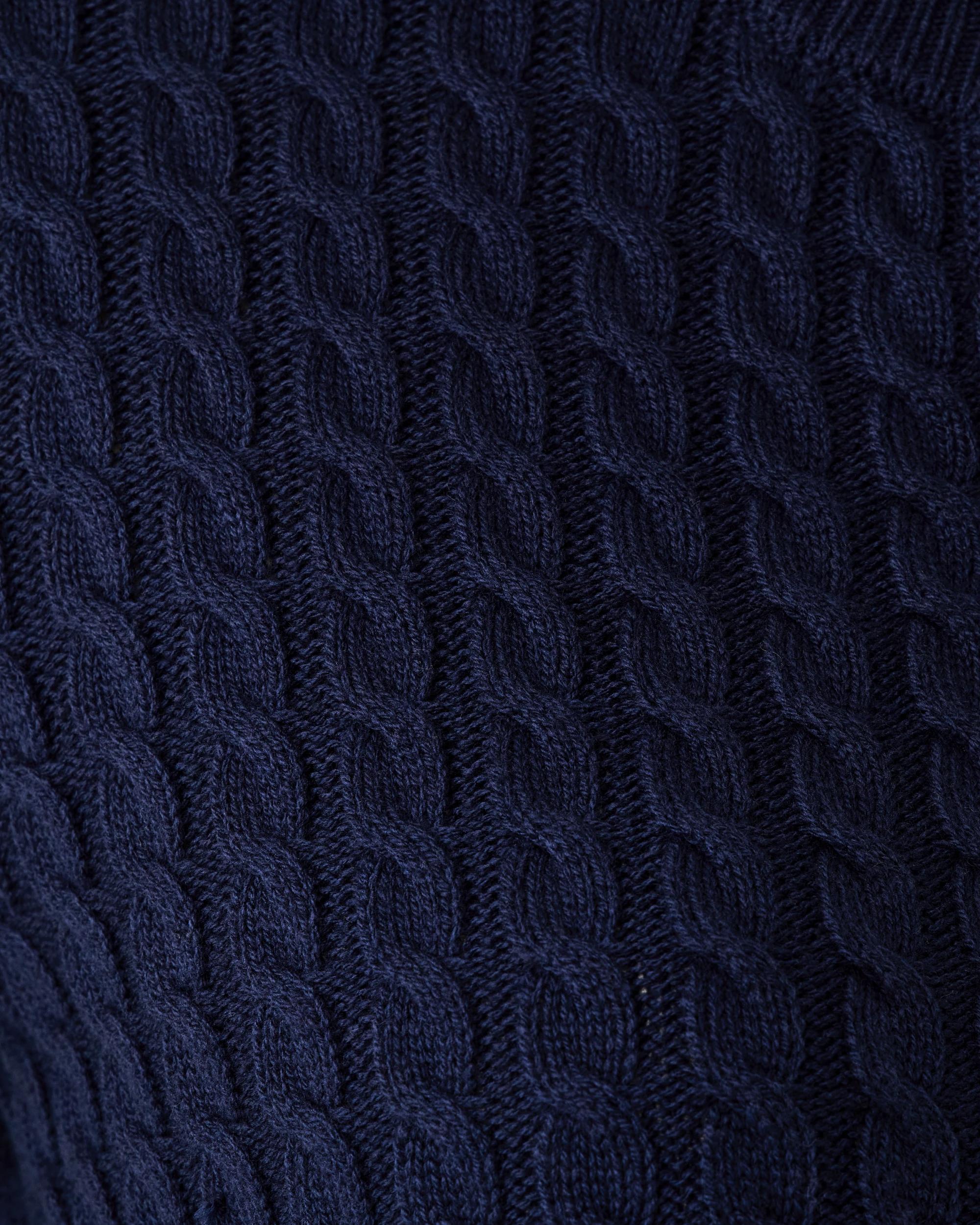 6 Long Sleeve Lightweight Cable Cardigan Blu Pcoat, 6 of 6