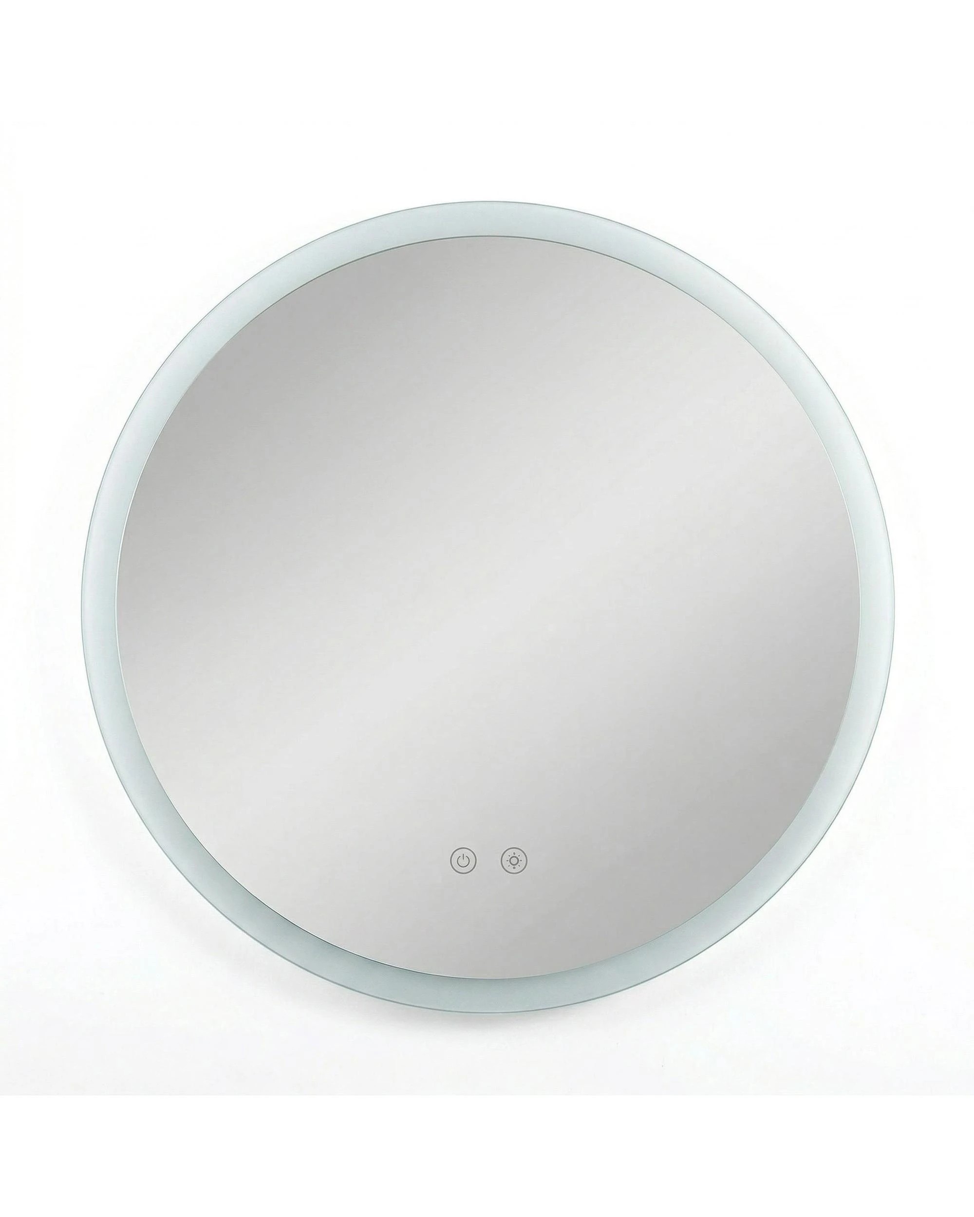 1 OAKORY 60cm Round LED Bathroom Mirror with 3 Adjustable Colour Light Anti-Fog, 1 of 4