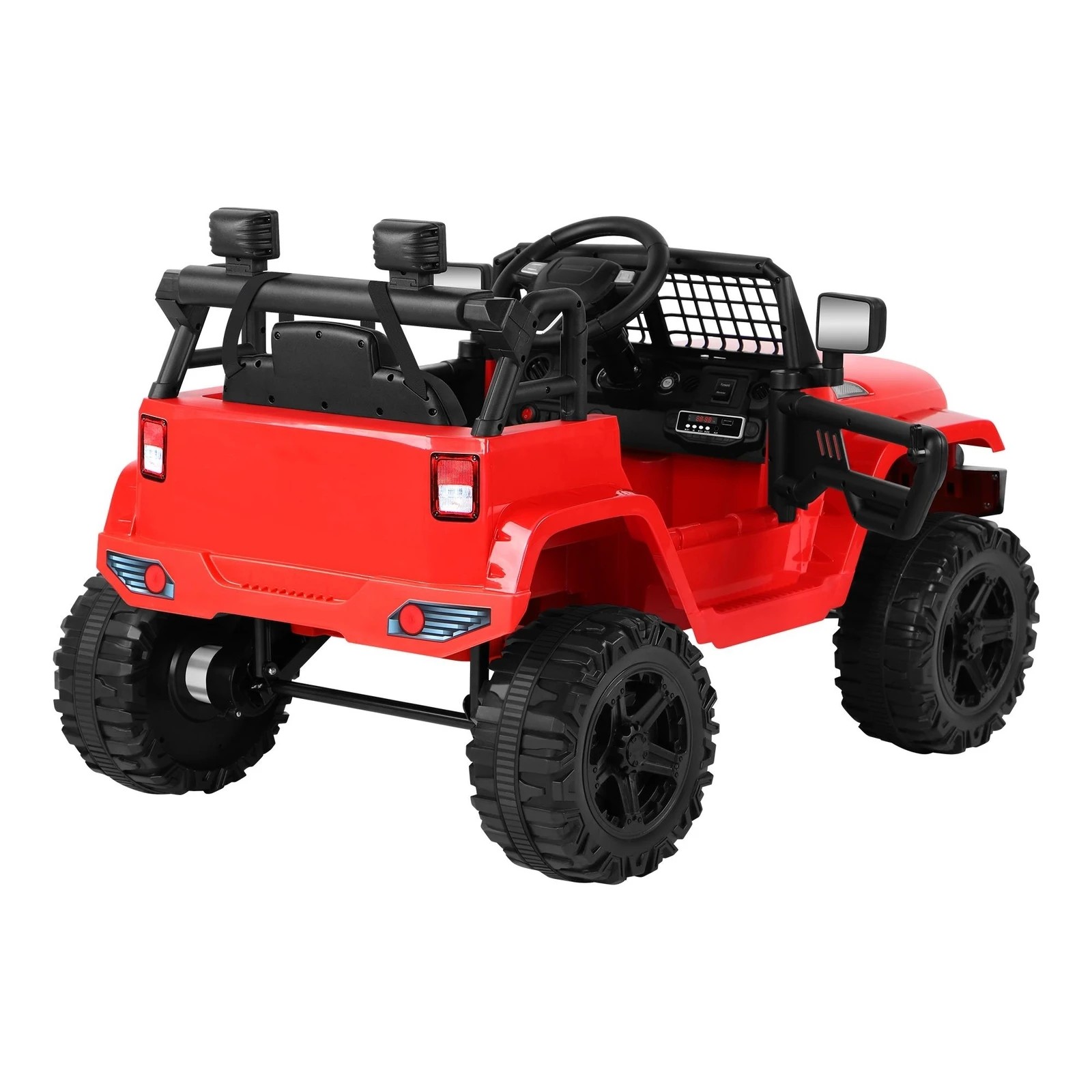 4 Alfordson Kids Ride On Car Toy Jeep Electric 12V 70W Motors R/C LED Lights - Red, 4 of 10