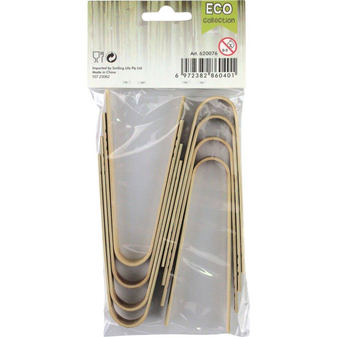 4 Party Maker Mini Bamboo Catering Tongs (Pack of 8), 4 of 4