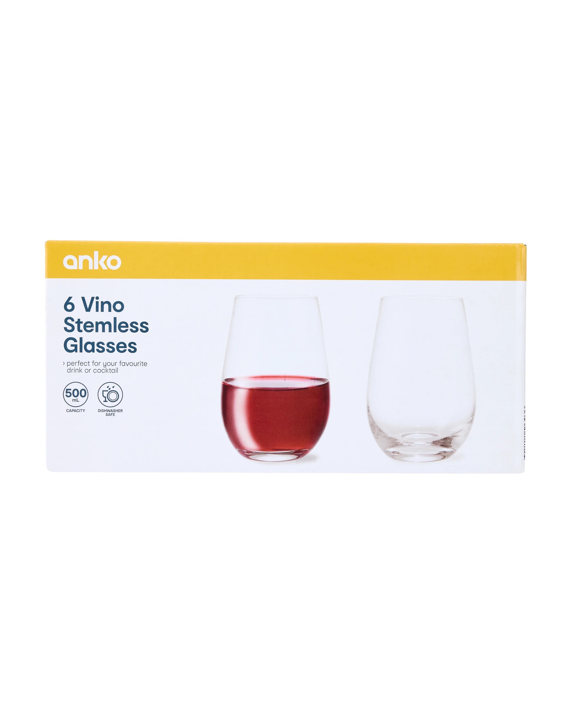 6 Vino Stemless Glasses, 6 of 6