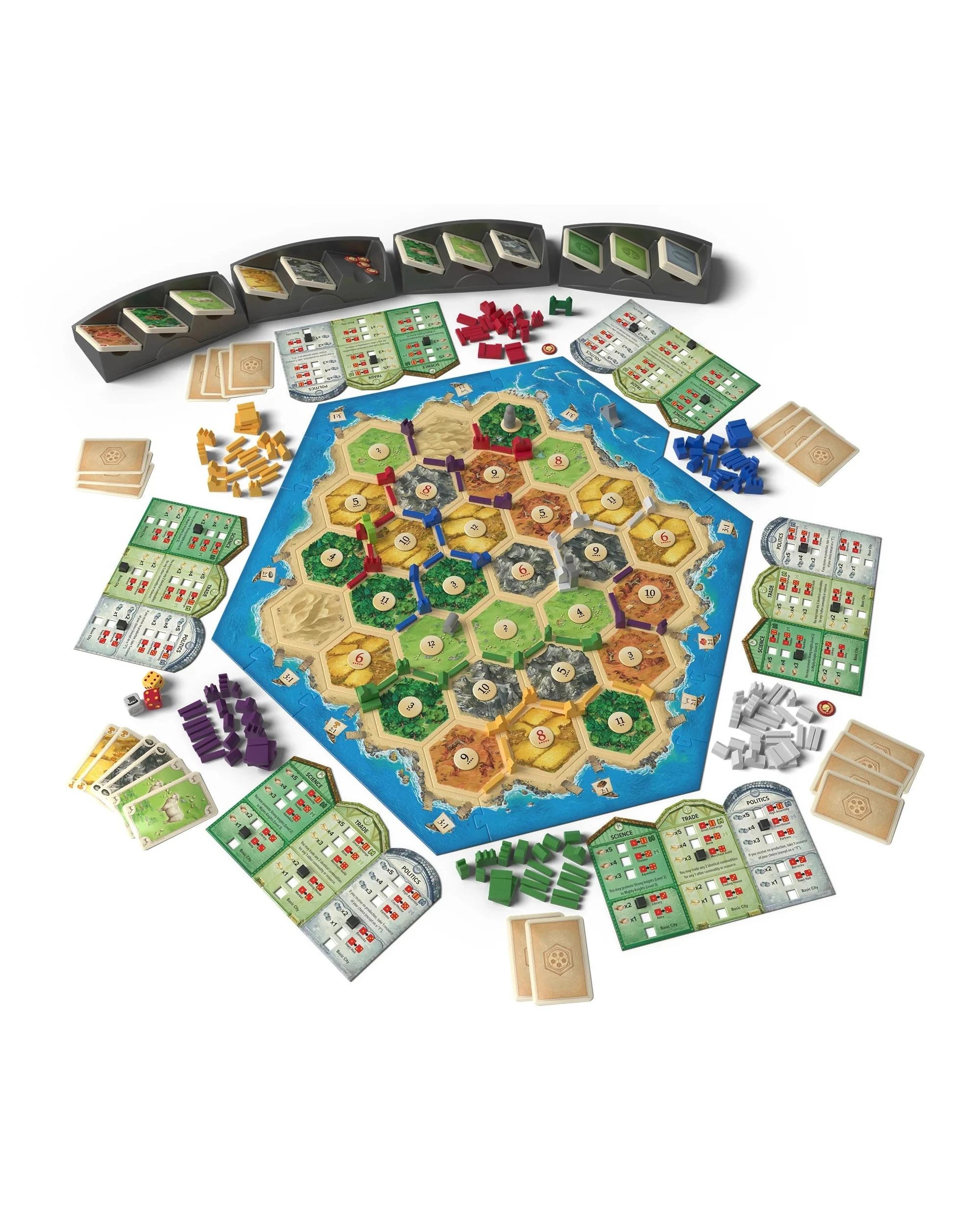2 Catan 6th Edition: Cities and Knights 5-6 Player Extension Board Game, 2 of 3