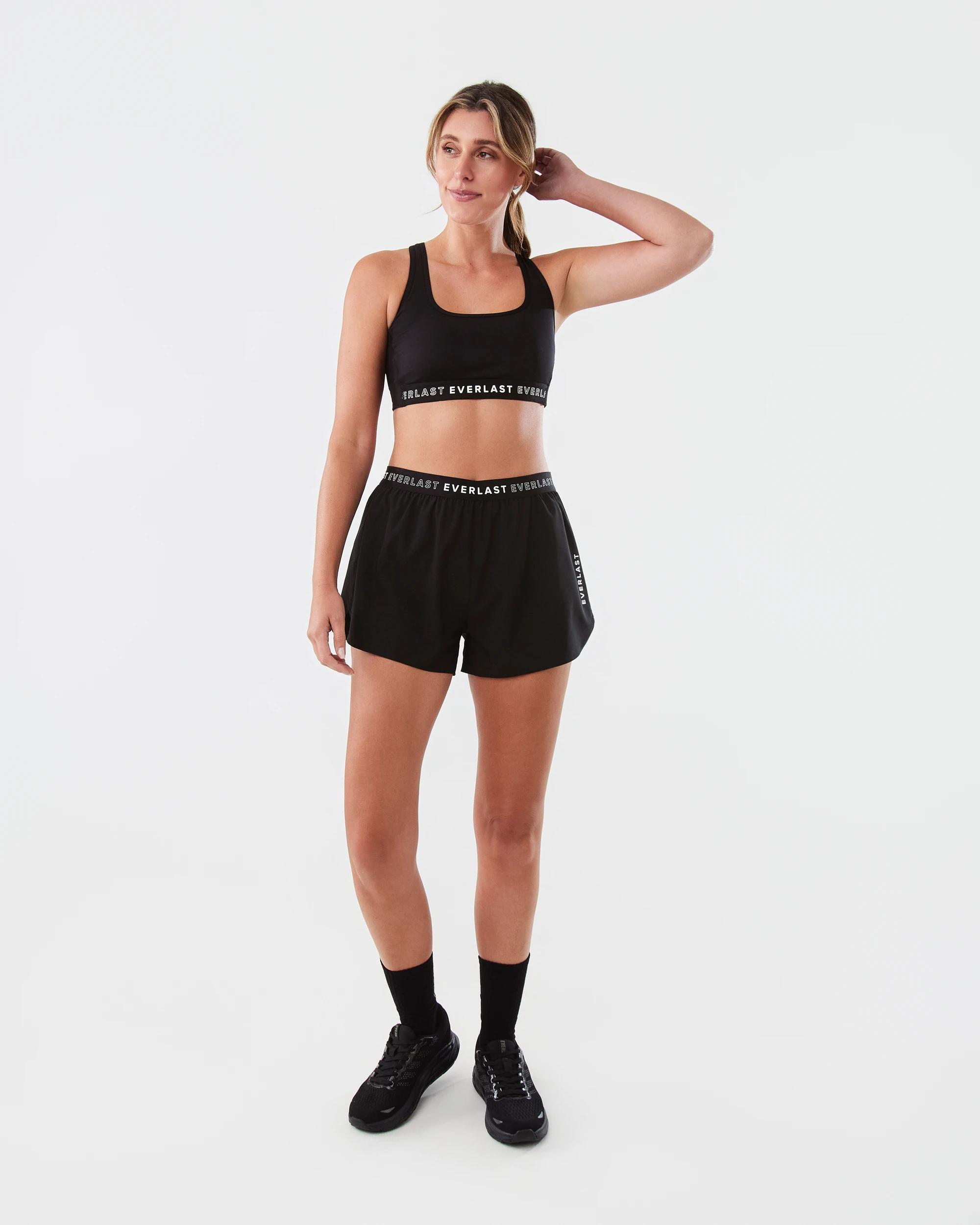 6 Everlast Womens Woven Shorts EVERLAST BLACK, 6 of 7