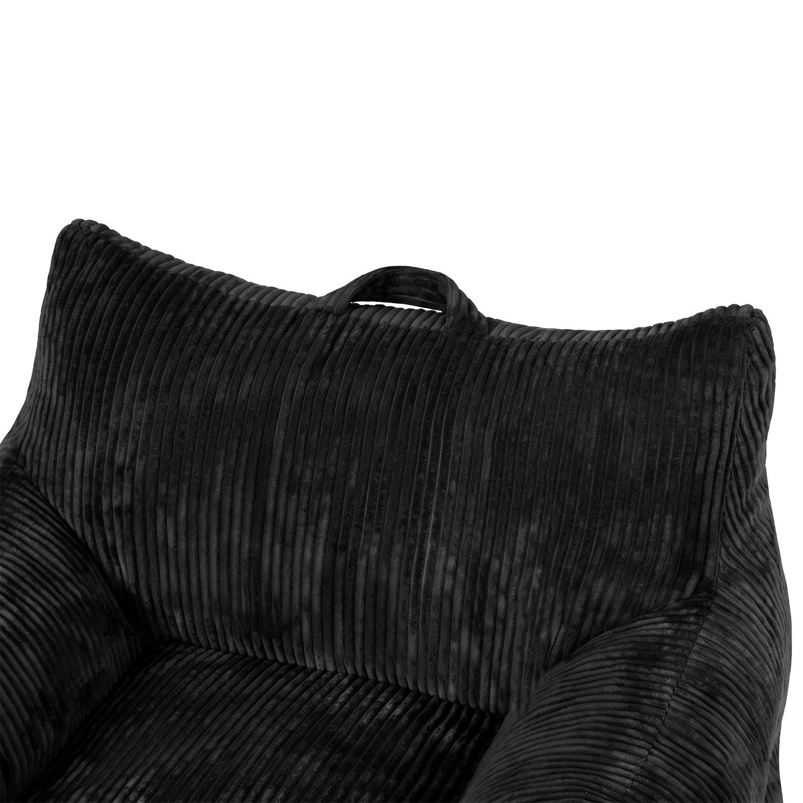 5 Advwin Bean Bag Chair Sofa w/ Armrest Handle Adults Teens Corduroy Lazy Floor Sofa - Black, 5 of 7