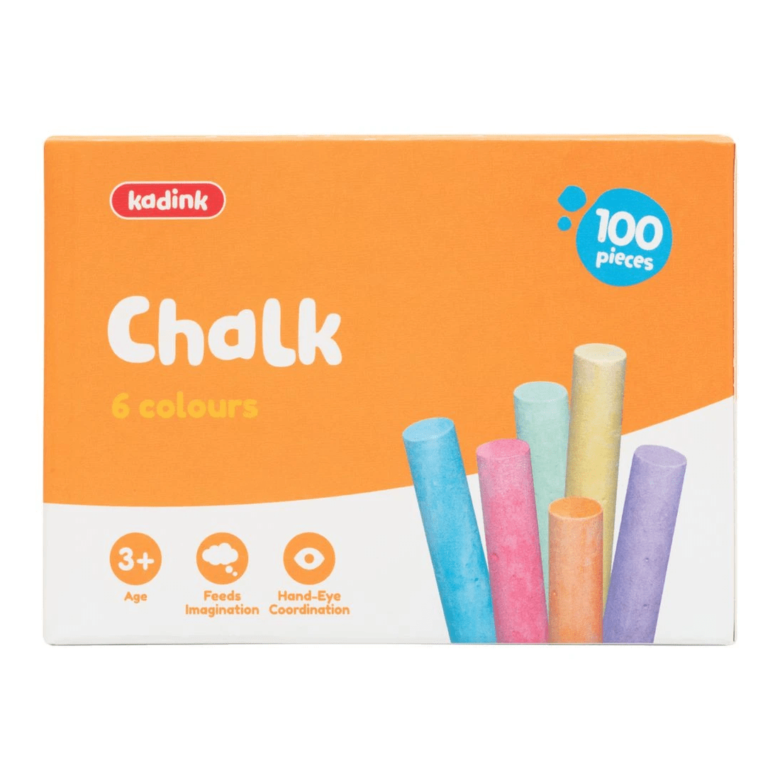 1 Kadink Chalk Assorted Colours 100 Pack, 1 of 2