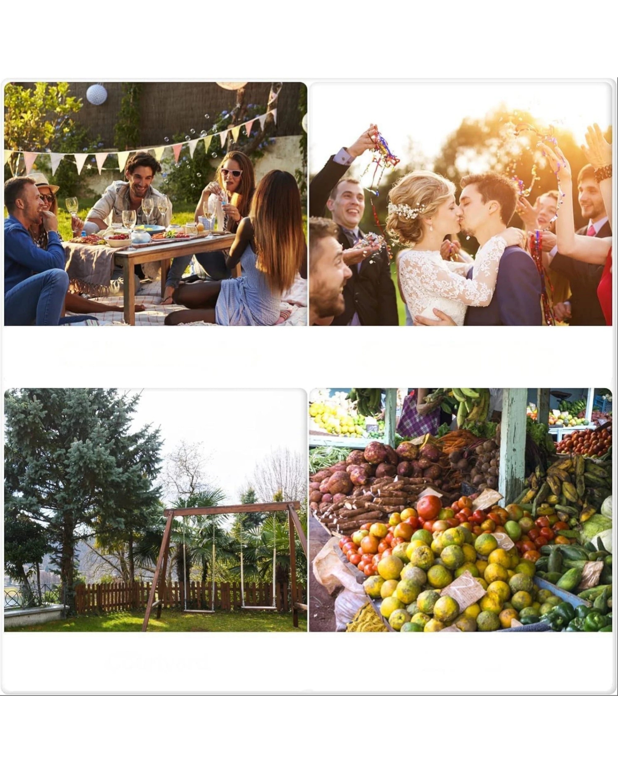 8 Advwin 3x6m Marquee Gazebo Outdoor Wedding Canopy Tent 4 Sidewalls - Grey, 8 of 8