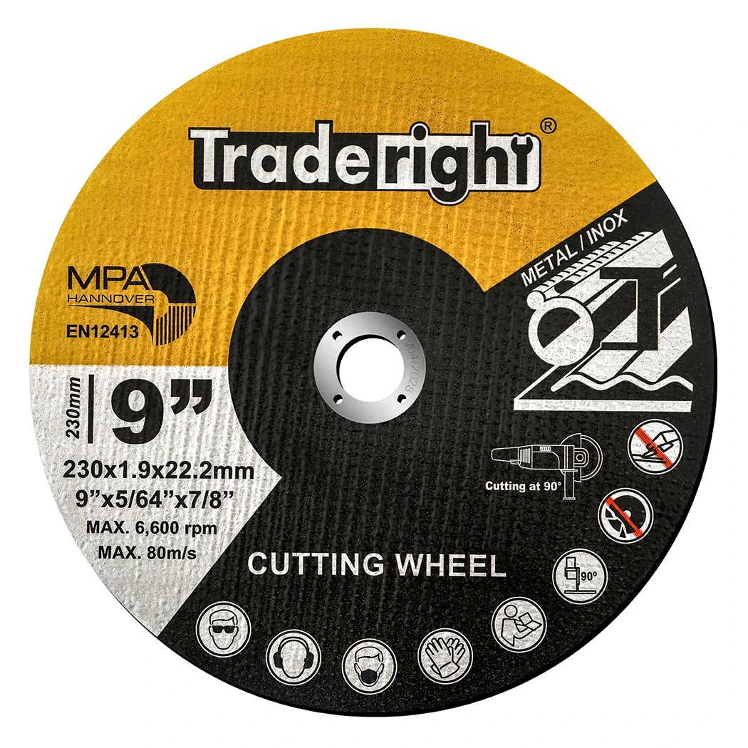 1 Traderight 230x1.9x22.2mm Cutting Discs 9 Inch 50 Pieces, 1 of 8