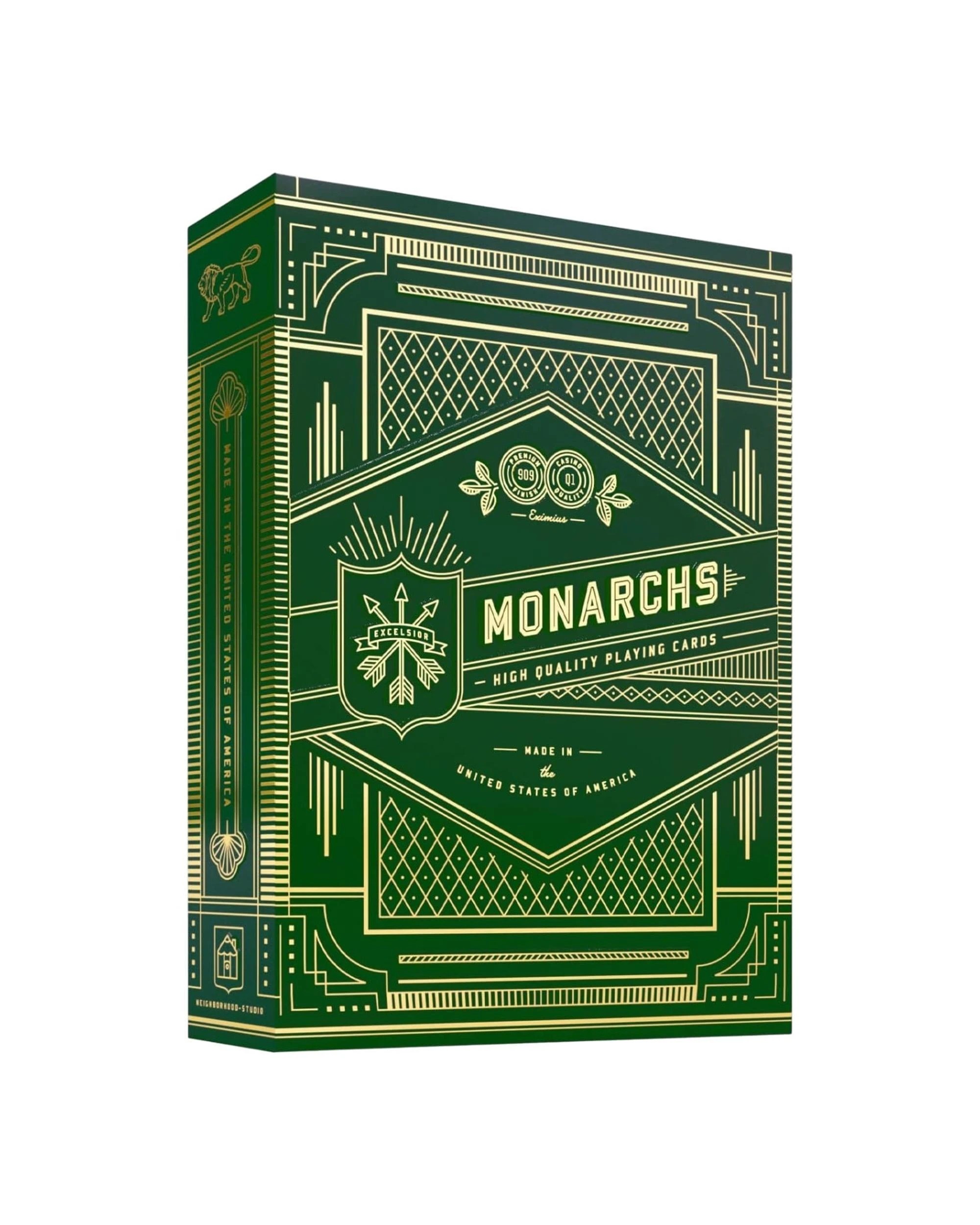 1 theory11 Monarch Green Playing Cards, 1 of 7