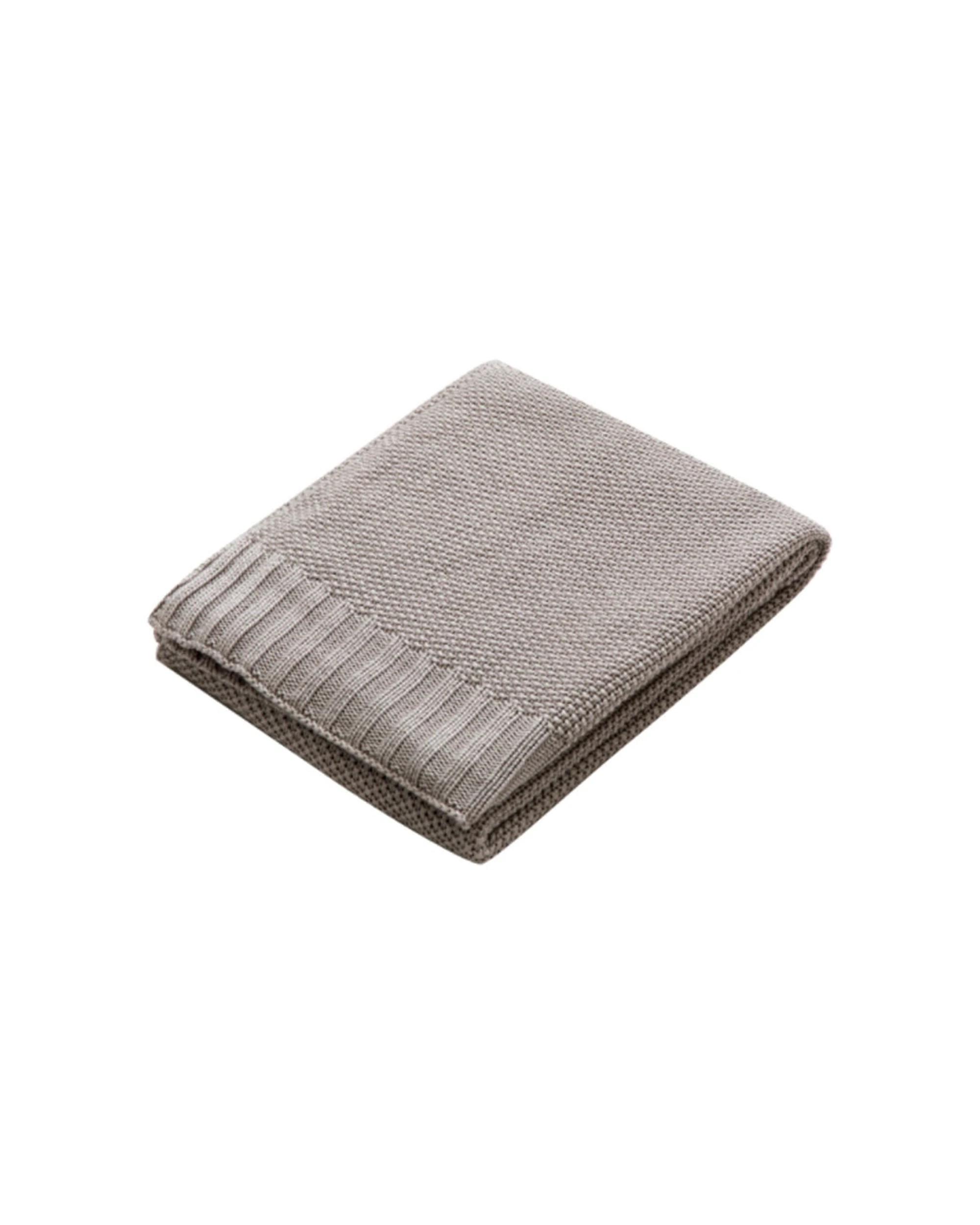 1 Cotton More 100% Bamboo Kids Knitted Throw Blanket 80x100cm - Grey, 1 of 1