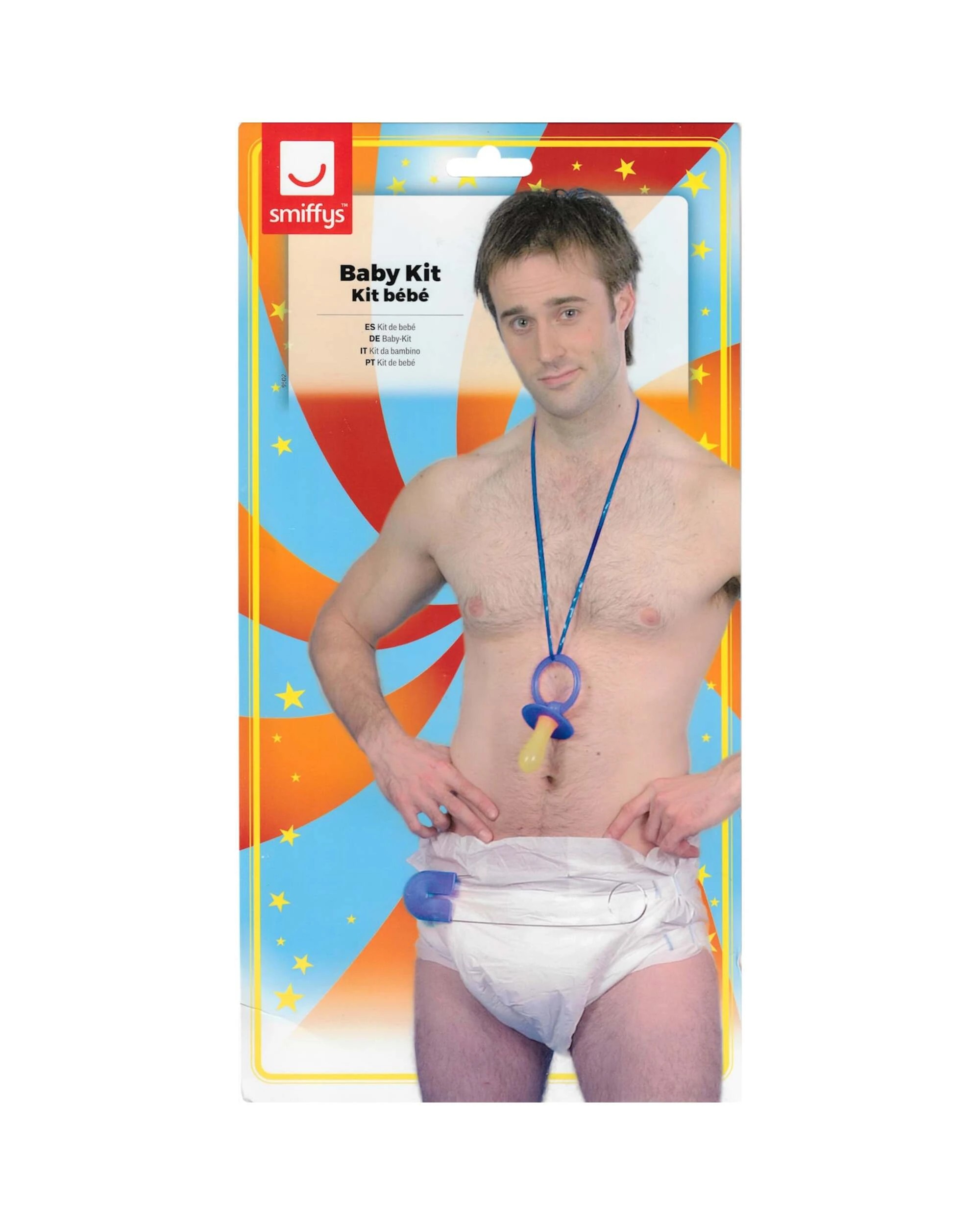 2 Smiffys Adult Baby Accessory Kit - One Size - Blue, 2 of 3