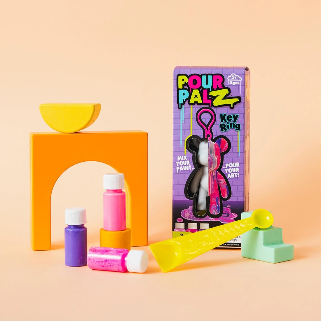 4 Pour PalZ Keyring - Assorted, 4 of 10