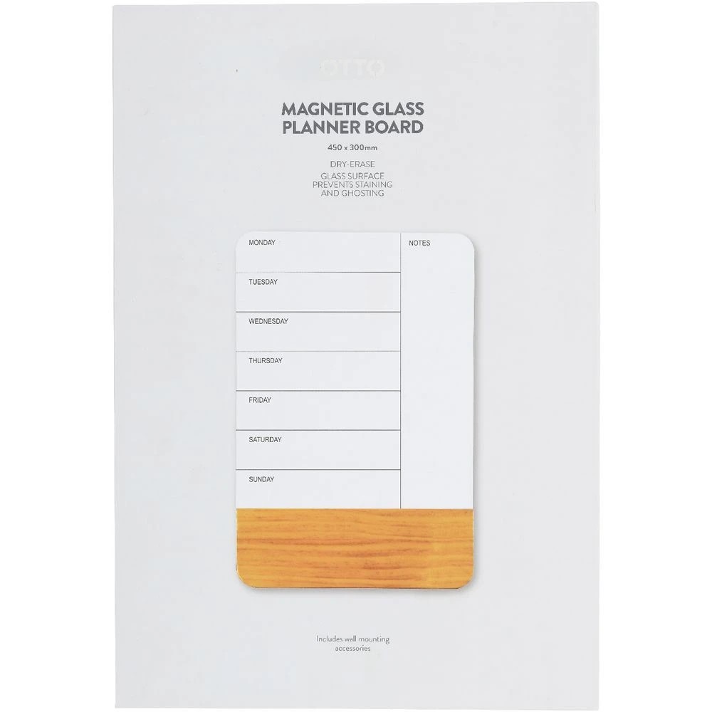 2 Otto Magnetic Glass Planner Board 300 x 450mm, 2 of 8