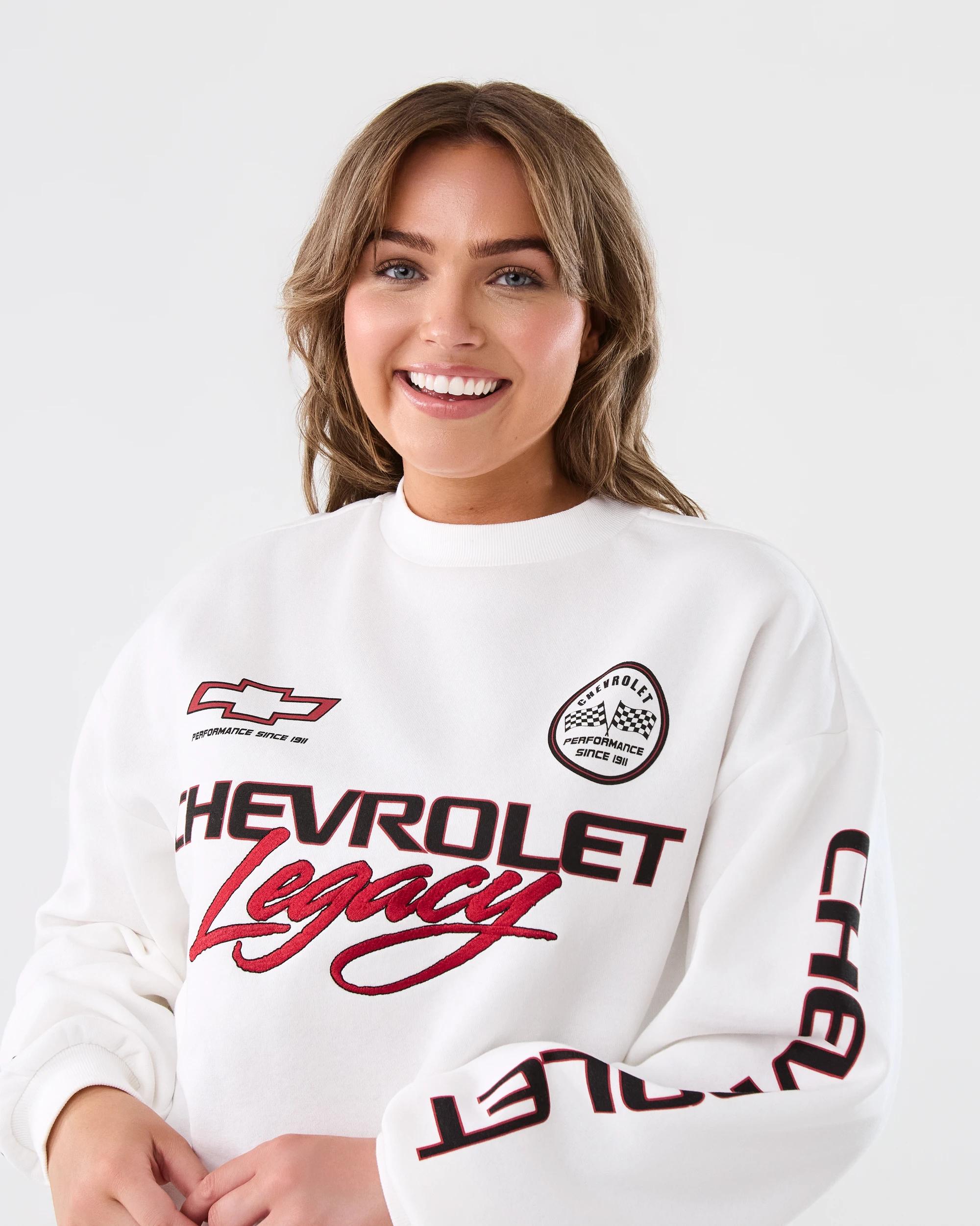 4 Chevrolet License Long Sleeve Sweatshirt Chevrolet, 4 of 9