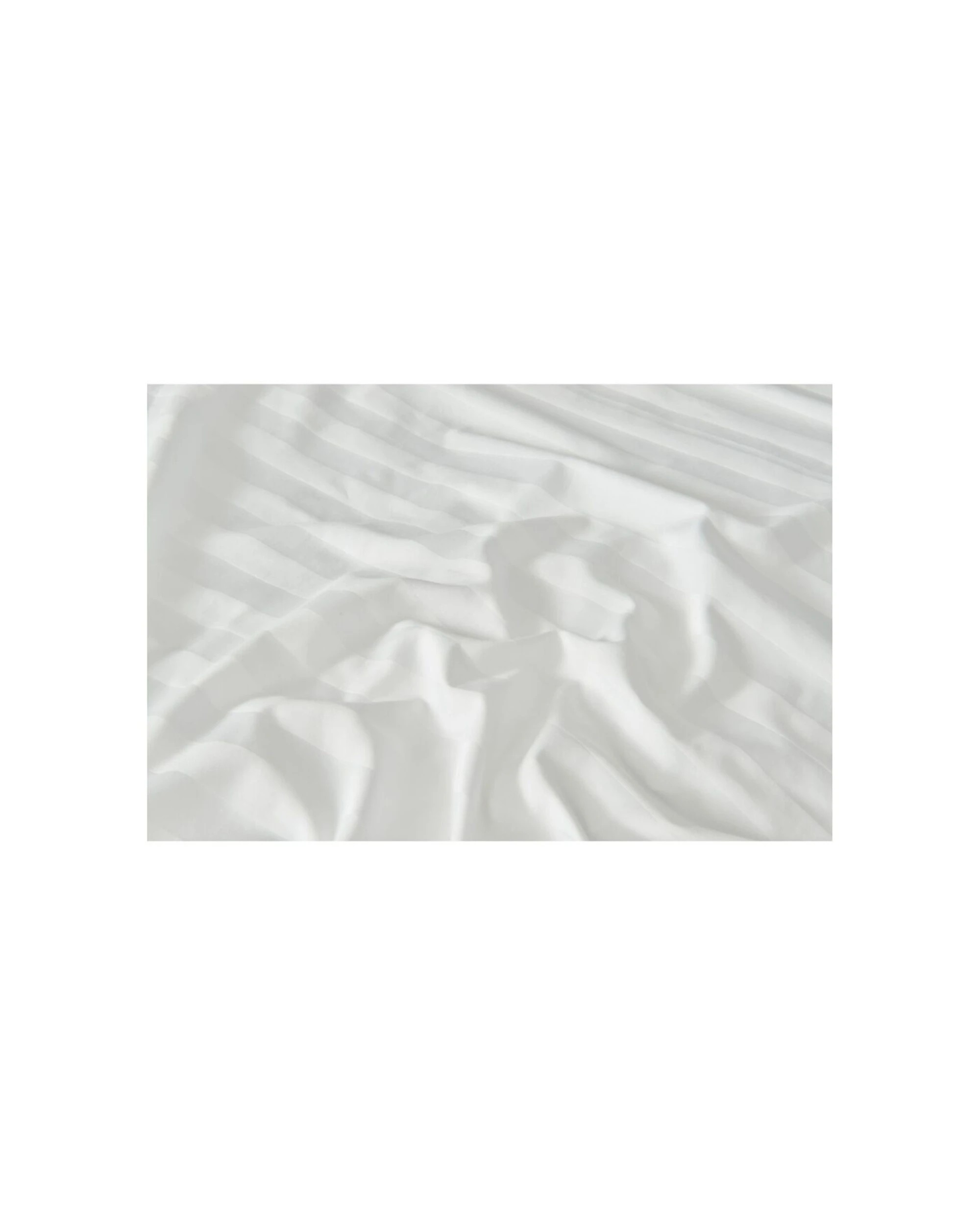 8 Grosvenor House 500TC Hotel Stripe Quilt Duvet Cover Bed Set King - White, 8 of 8