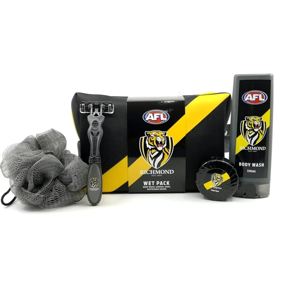 1 AFL Richmond Tigers Wet Pack with Accessories