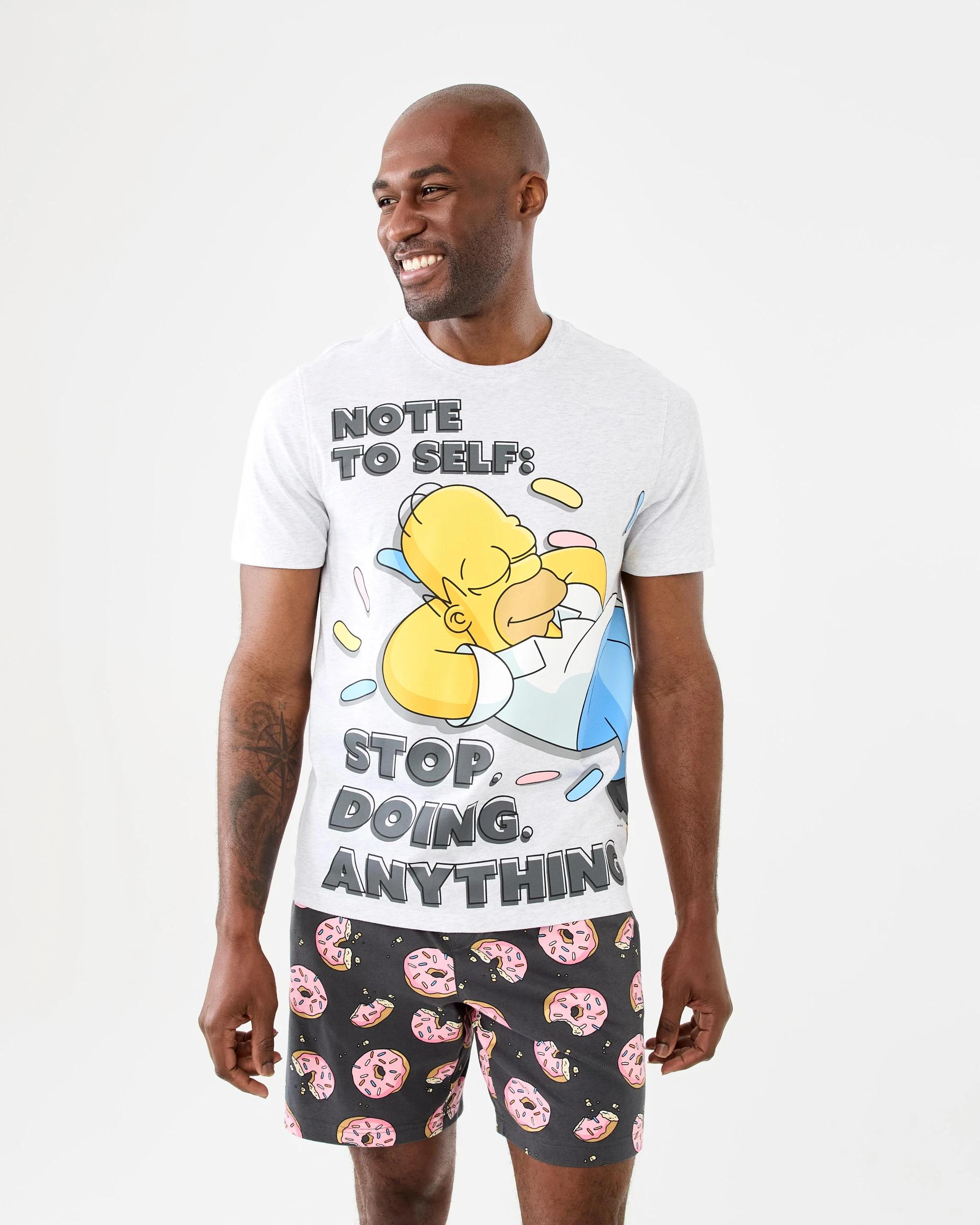 1 The Simpsons License Sleep Pyjama Set Notetoself, 1 of 8