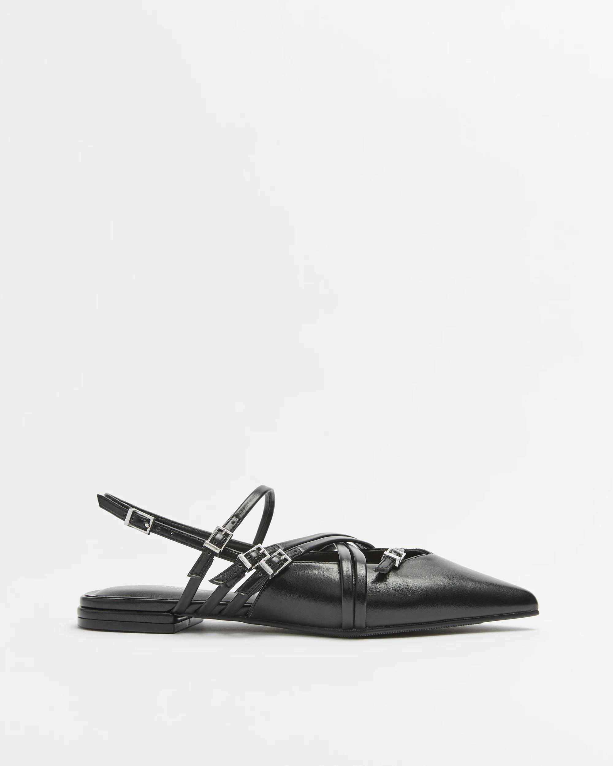 1 Target Womens Pointed Strappy Flat - Giana BLACK, 1 of 3