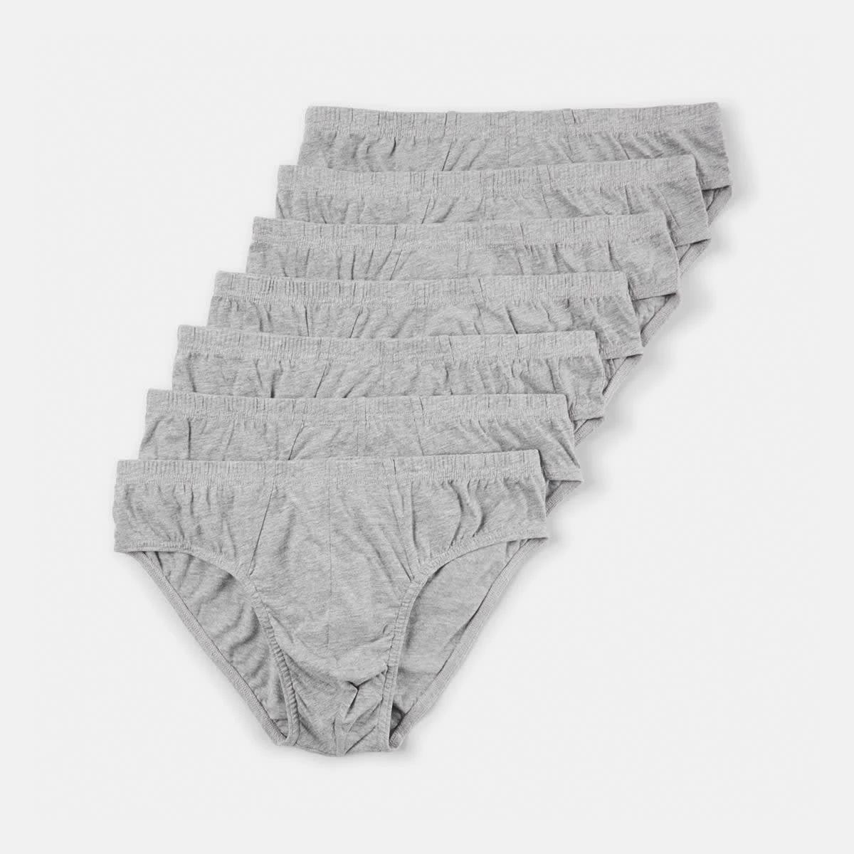 1 7 Pack Tunnel Waistband Briefs GREY MARLE, 1 of 6