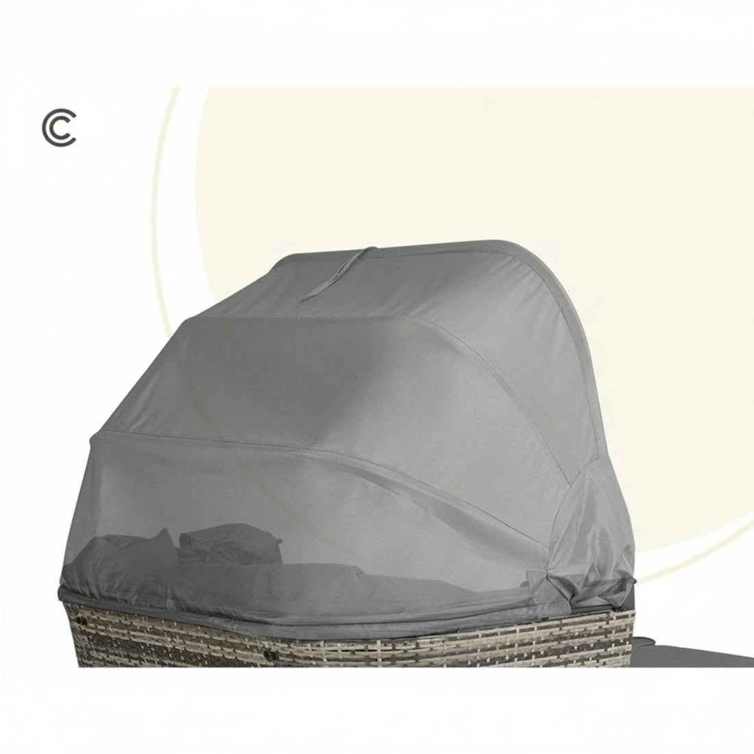 7 Gardeon Outdoor Sun Lounge Setting Patio Furniture Wicker Sofa Garden Day - Grey, 7 of 7