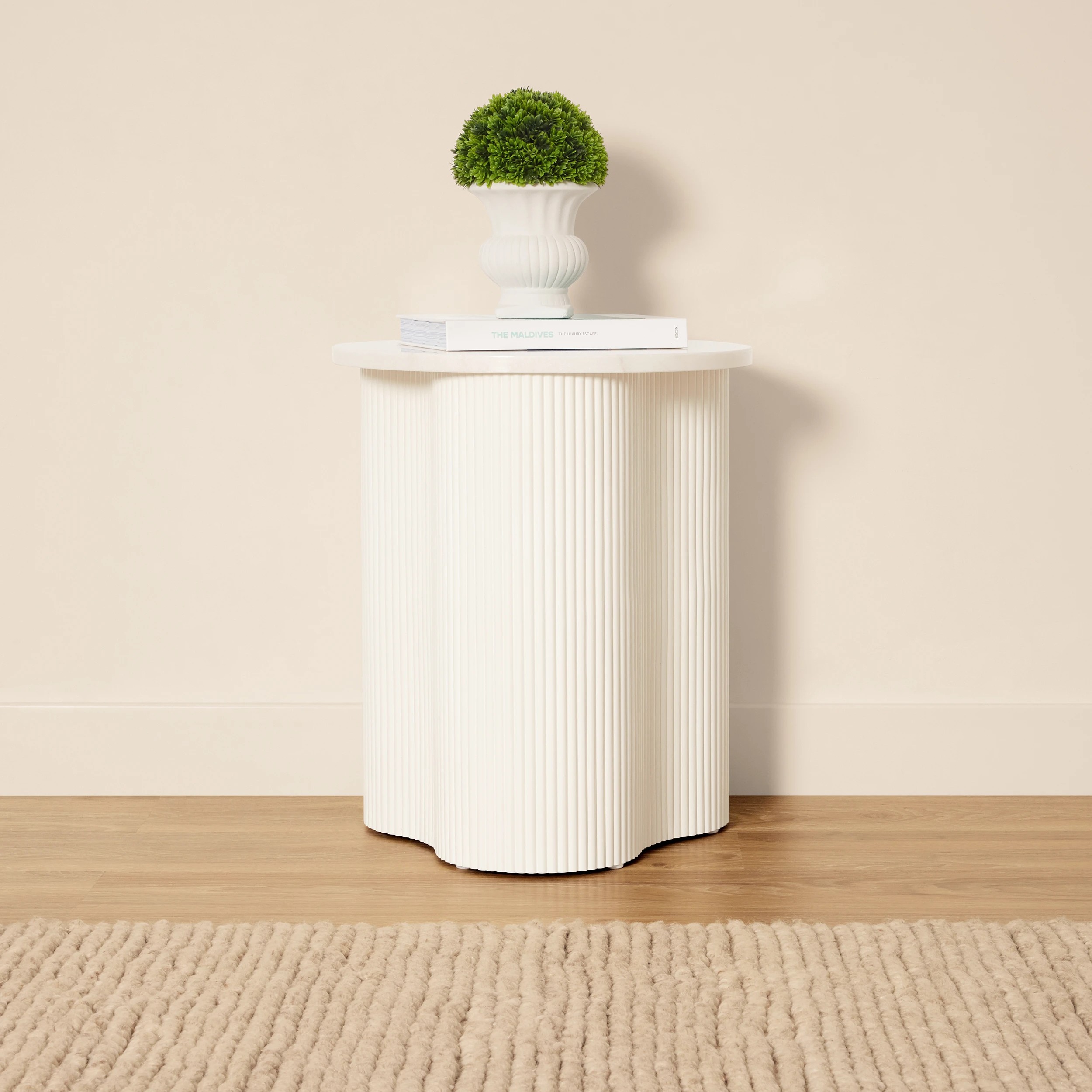 1 Round Marble Side Table, 1 of 6