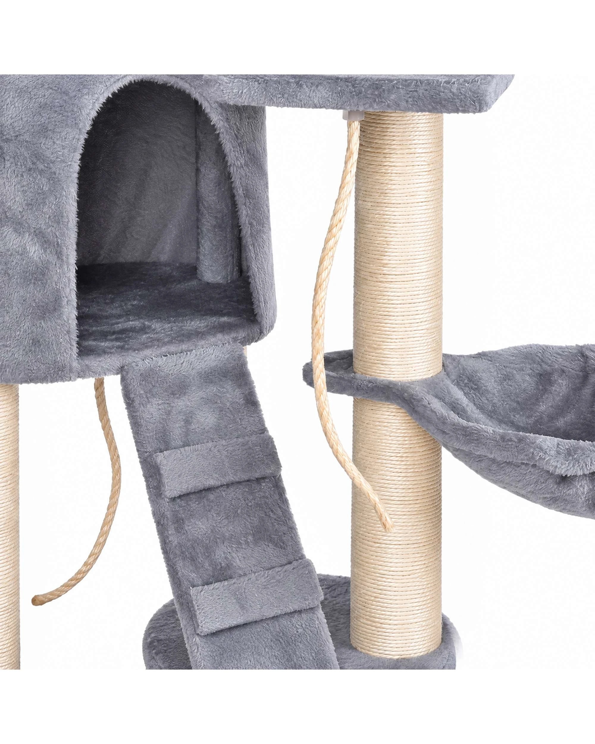 7 Advwin Floor to Ceiling Cat Tree Tower 230-254cm Scratching Post Scratcher Tower Condo House Furniture, 7 of 10