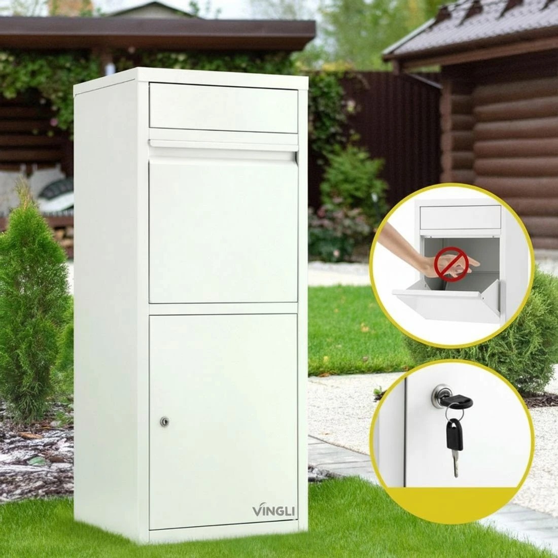 6 Gardeon Parcel Letterbox Drop Box Package - White, 6 of 8