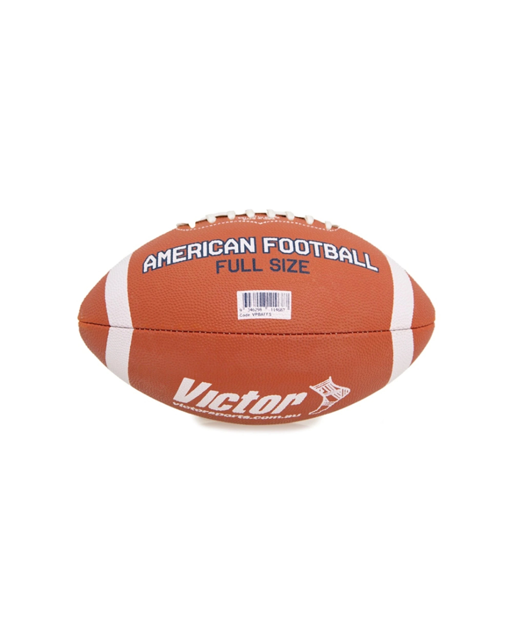 4 Victor Sports American Football Full Size Synthetic Rubber Ball - Orange, 4 of 4