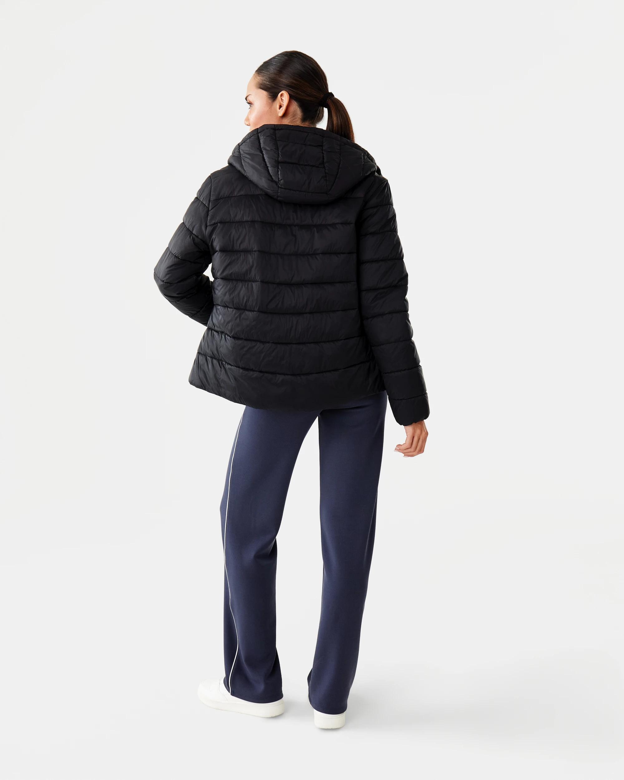 5 Active Womens Packable Puffer Jacket Black, 5 of 9