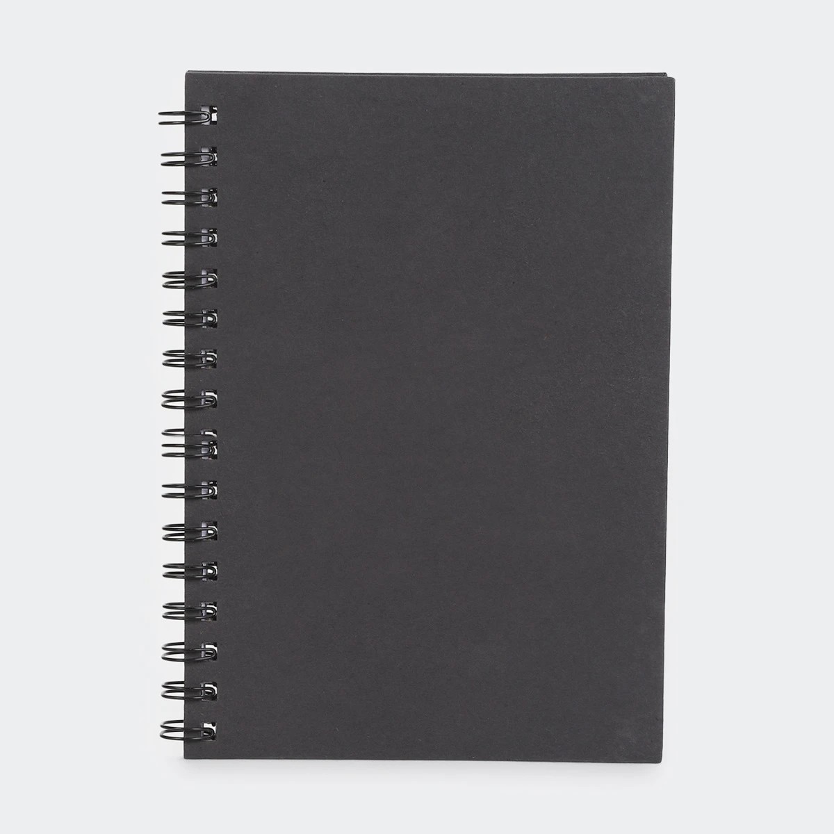 1 A5 Spiral Notebook - Black, 1 of 5