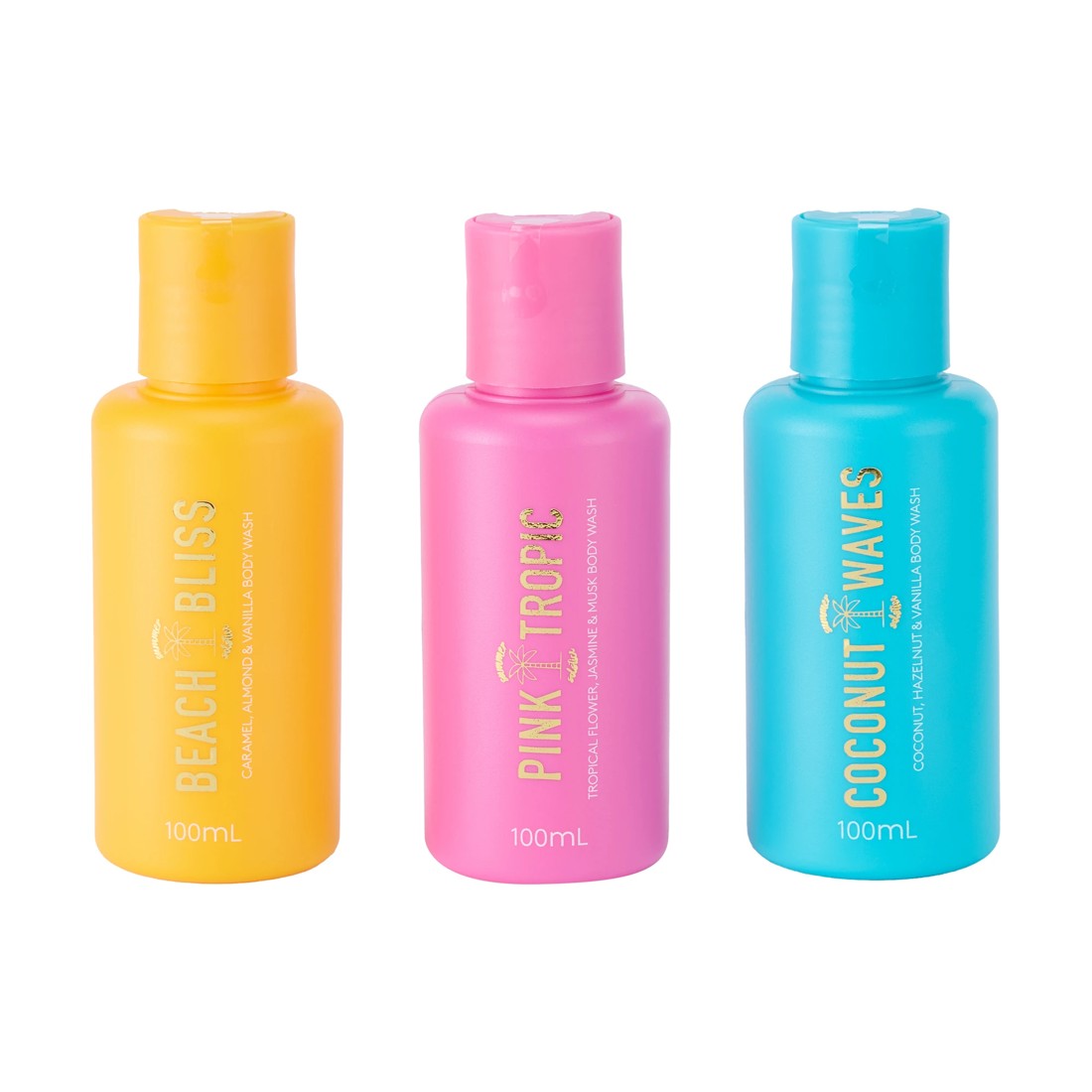 2 OXX Bodycare Summer Solstice Mini Body Wash Trio - Beach Bliss, Pink Tropic & Coconut Waves, 2 of 5
