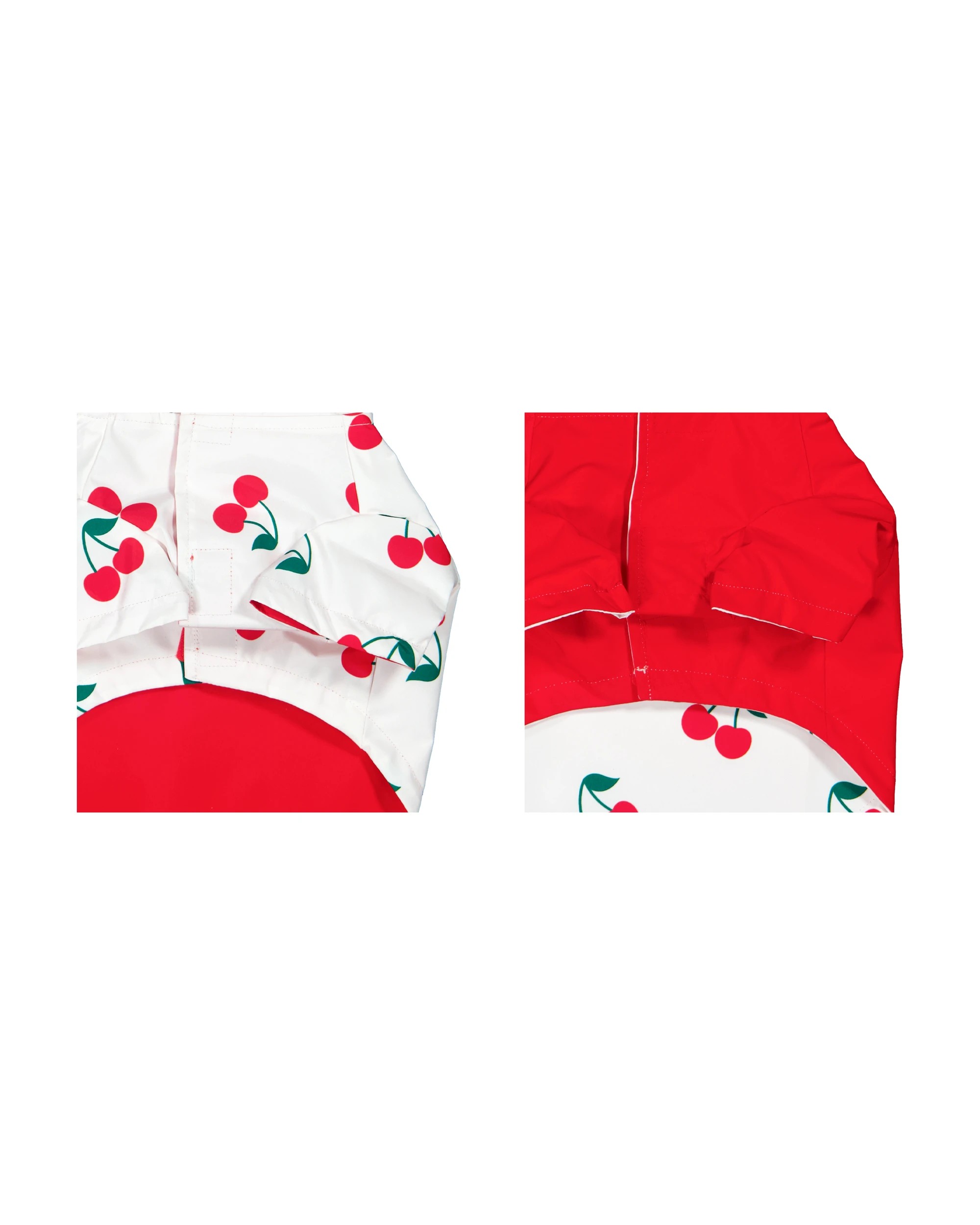 7 Pet Reversible Cherry Raincoat - Small, 7 of 10