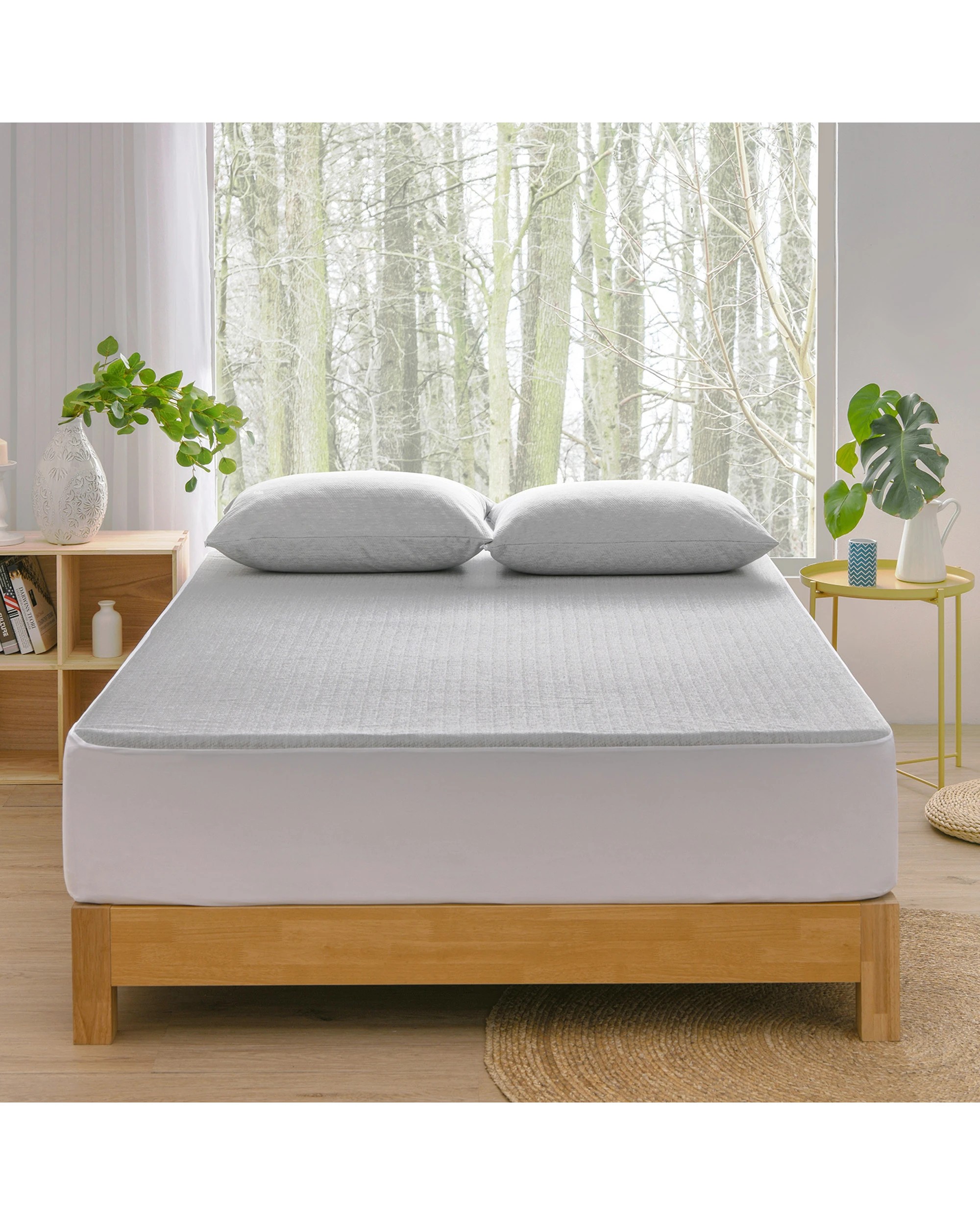 8 ESSN Bamboo Charcoal Waterproof Mattress Protector - Queen Bed - Charcoal, 8 of 8