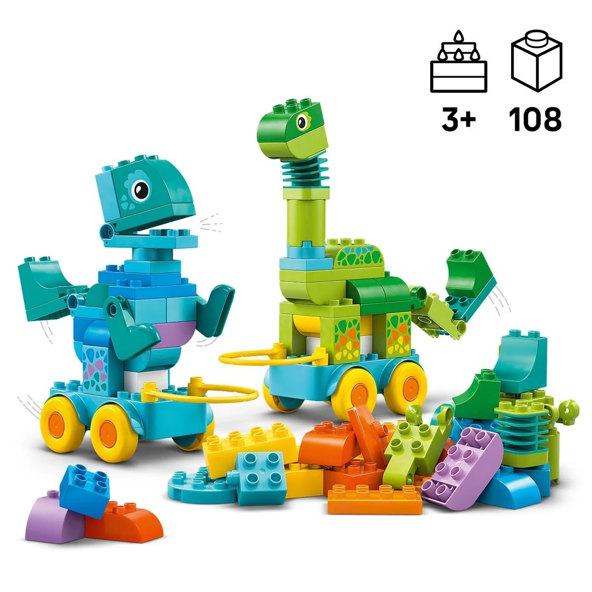 8 LEGO DUPLO Town 3-in-1 Dinosaurs on Wheels 10451, 8 of 9