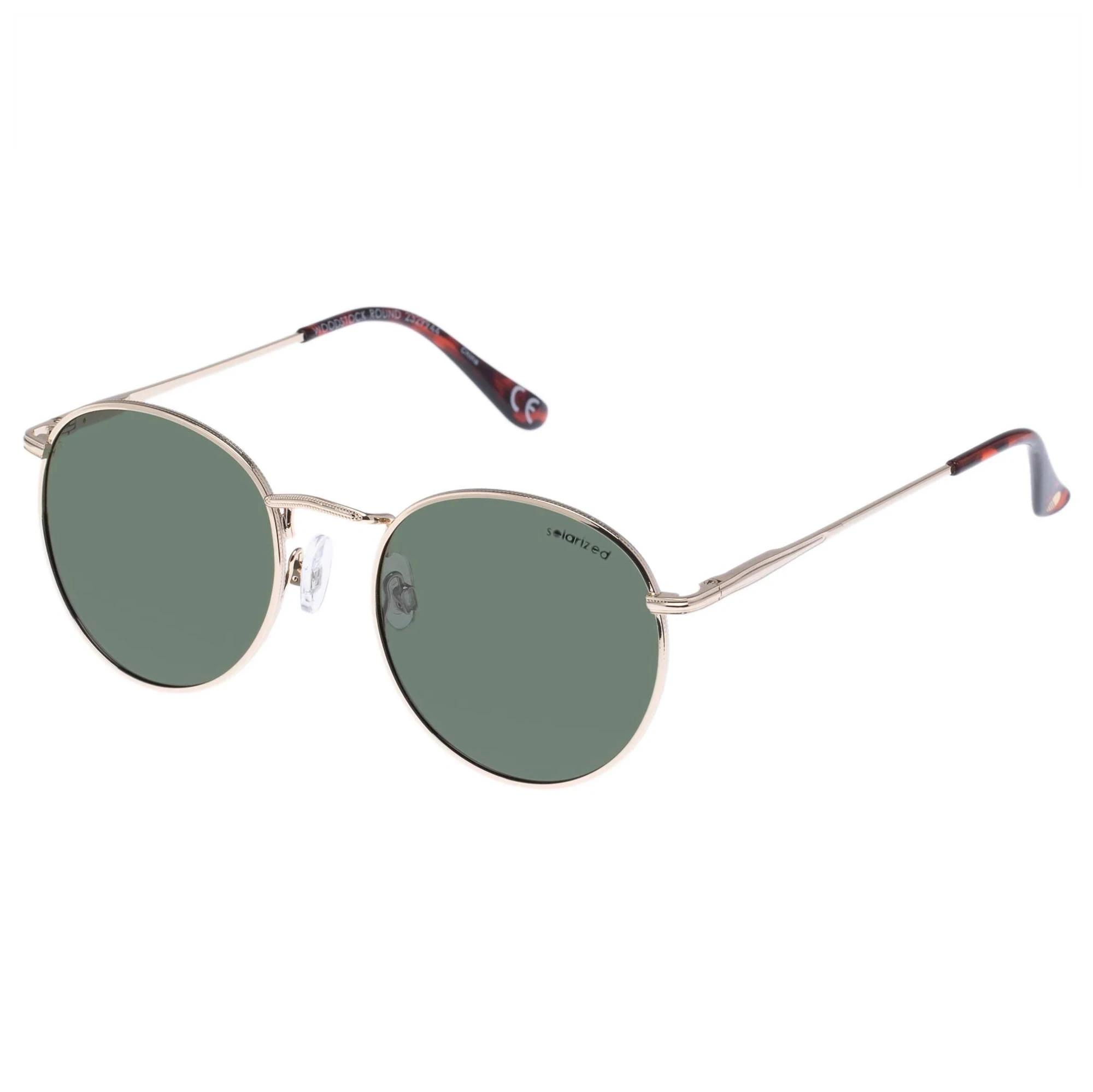 1 SOLARIZED® Round Sunglasses GOLD, 1 of 1