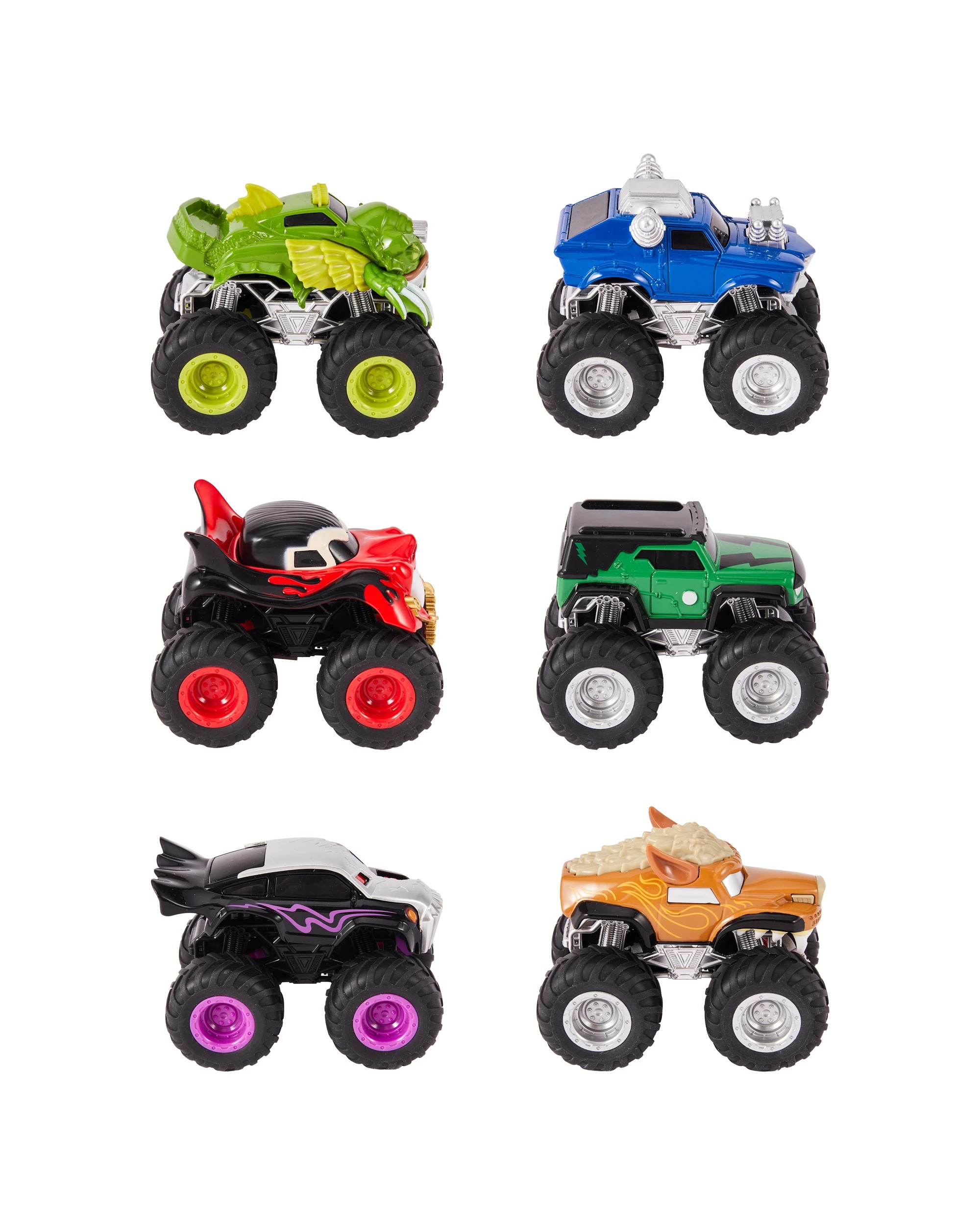 4 Universal Monster Rampage Rides 1:64 Die Cast Monster Truck - Assorted, 4 of 6