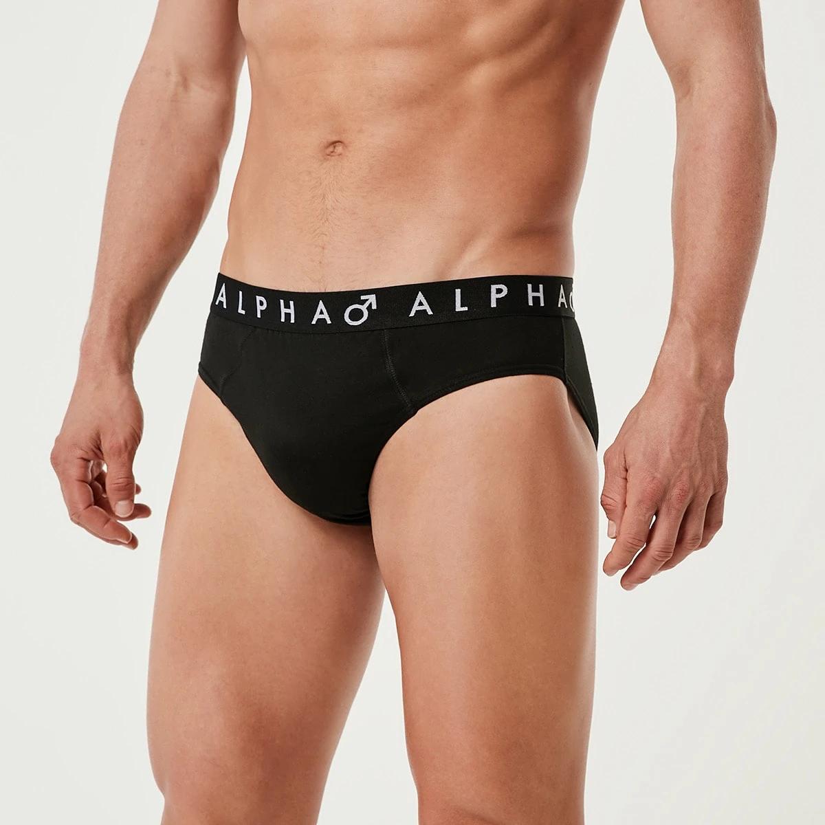 4 5 Pack Attached Elastic Hipster Briefs BLACK, 4 of 7
