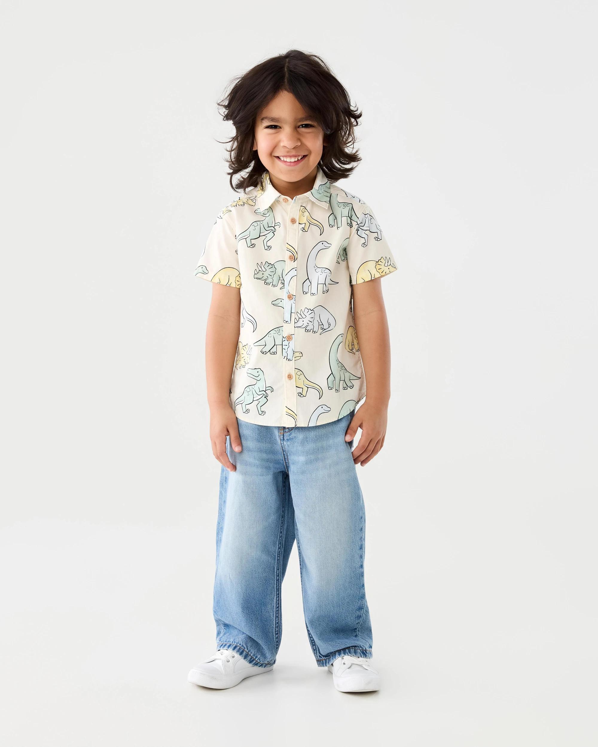 5 Relaxed Leg Denim Jeans Lgt Bluwsh, 5 of 6