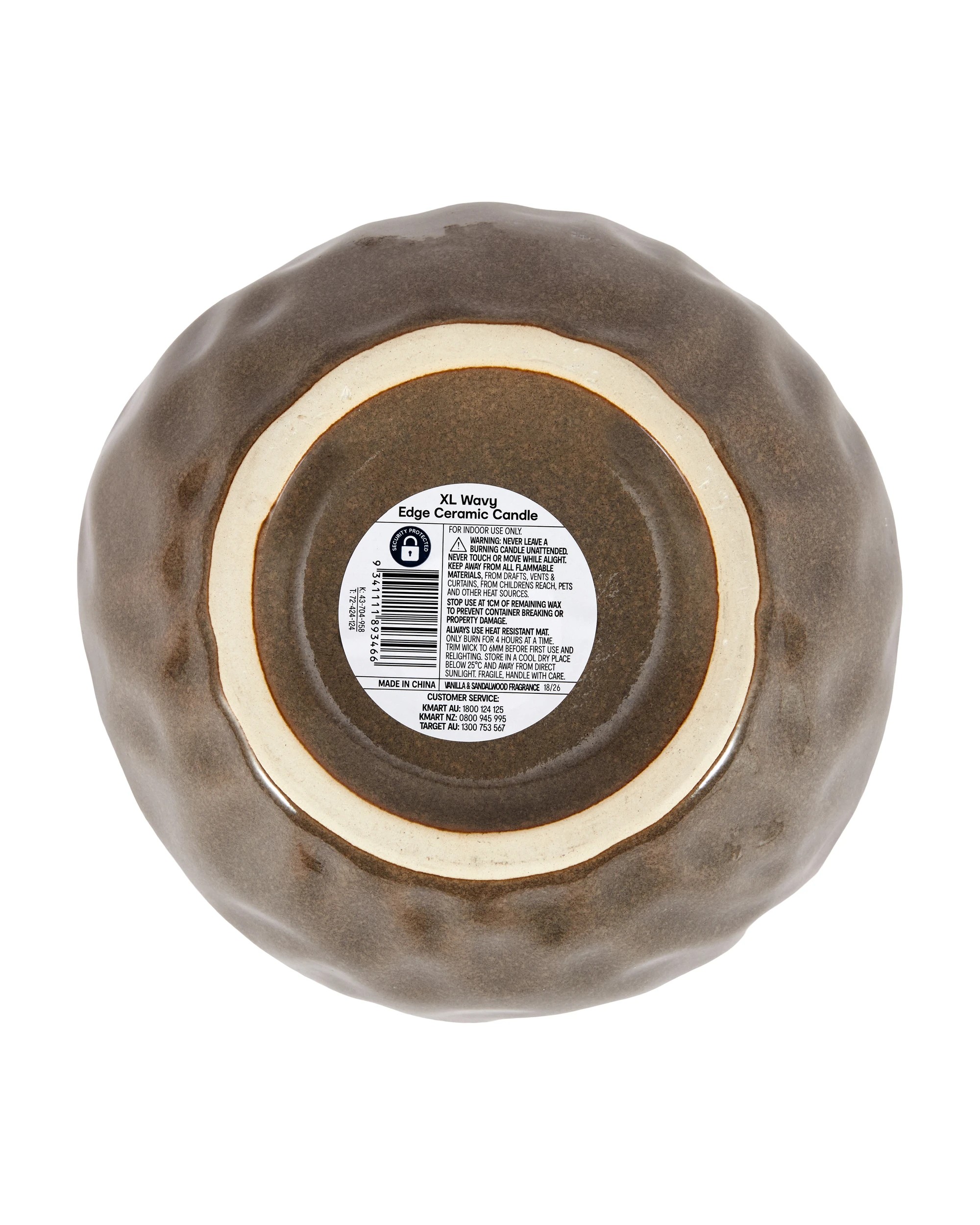 5 XL Wavy Edge Ceramic Candle, 5 of 5