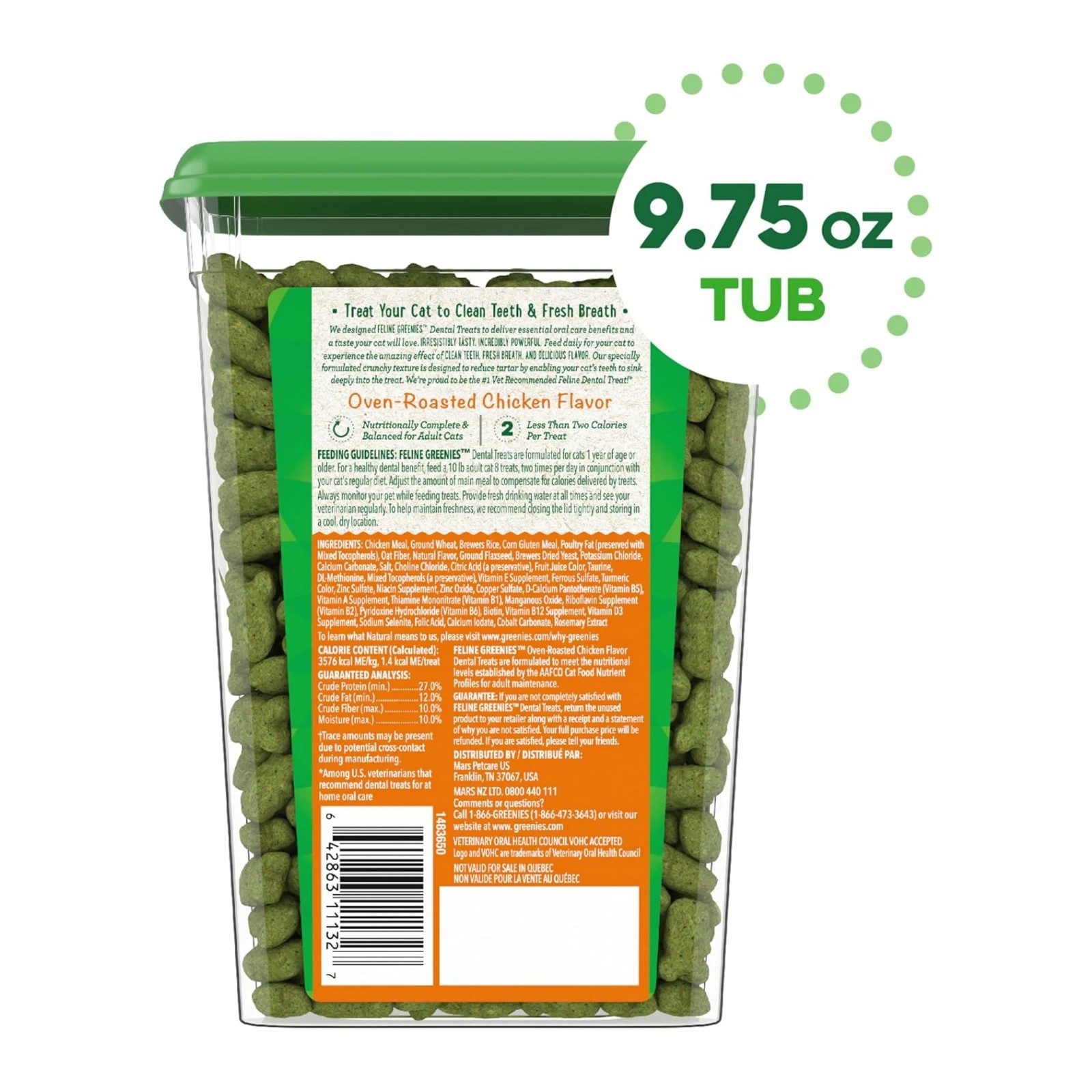 2 Greenies Roast Chicken Cat Treat 277g, 2 of 7