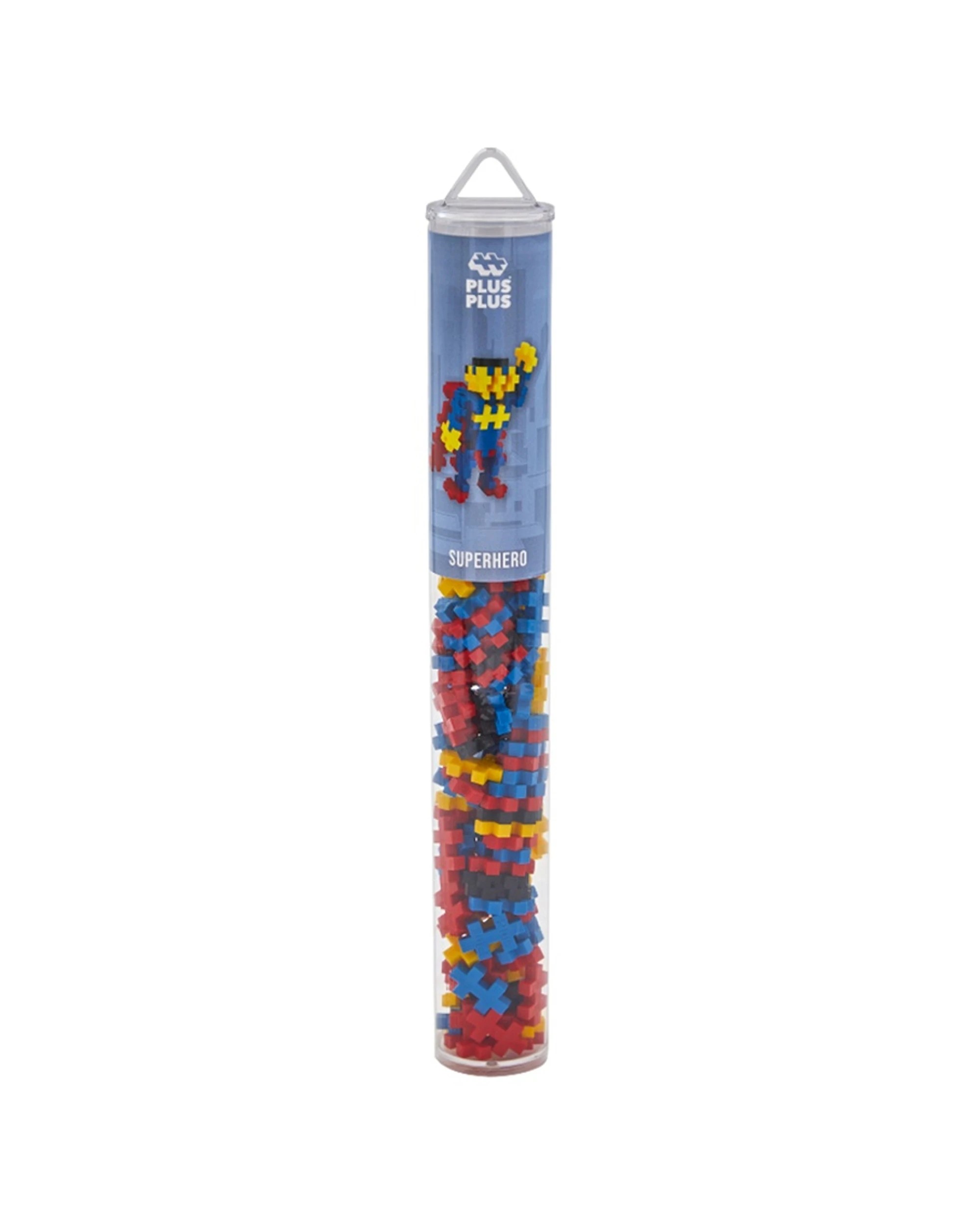 2 Plus-Plus 100pc Superhero Tube Creativity Puzzle Kids Activity Toy, 2 of 3