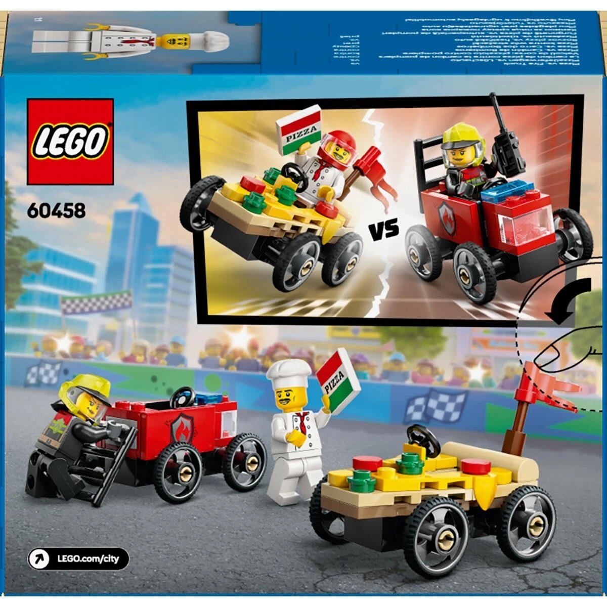 11 LEGO City Pizza vs. Fire Truck Race Car Pack 60458, 11 of 11