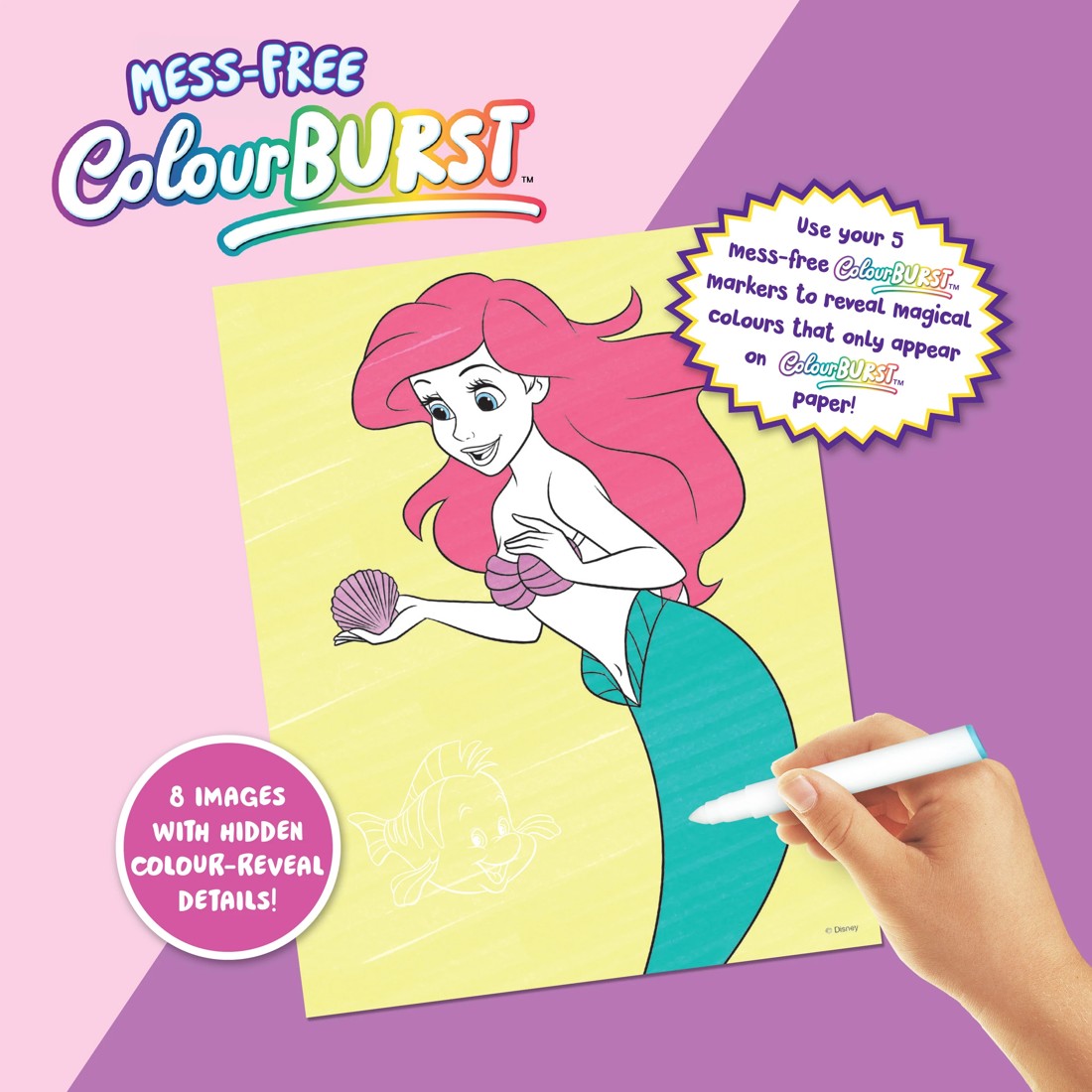 6 INKredibles Disney Princess Mess-Free ColourBurst Activity Kit - Book, 6 of 6