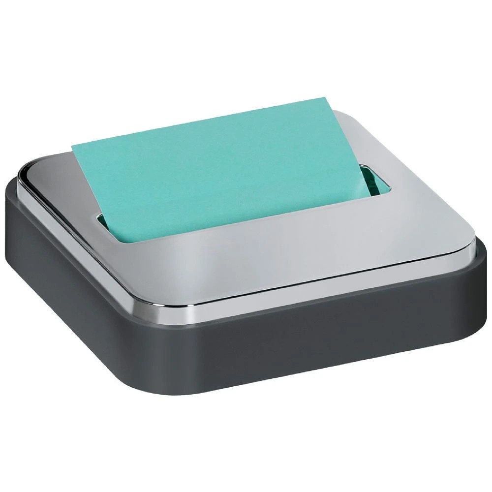 1 Post-it Steel Pop-Up Note Dispenser Grey, 1 of 2