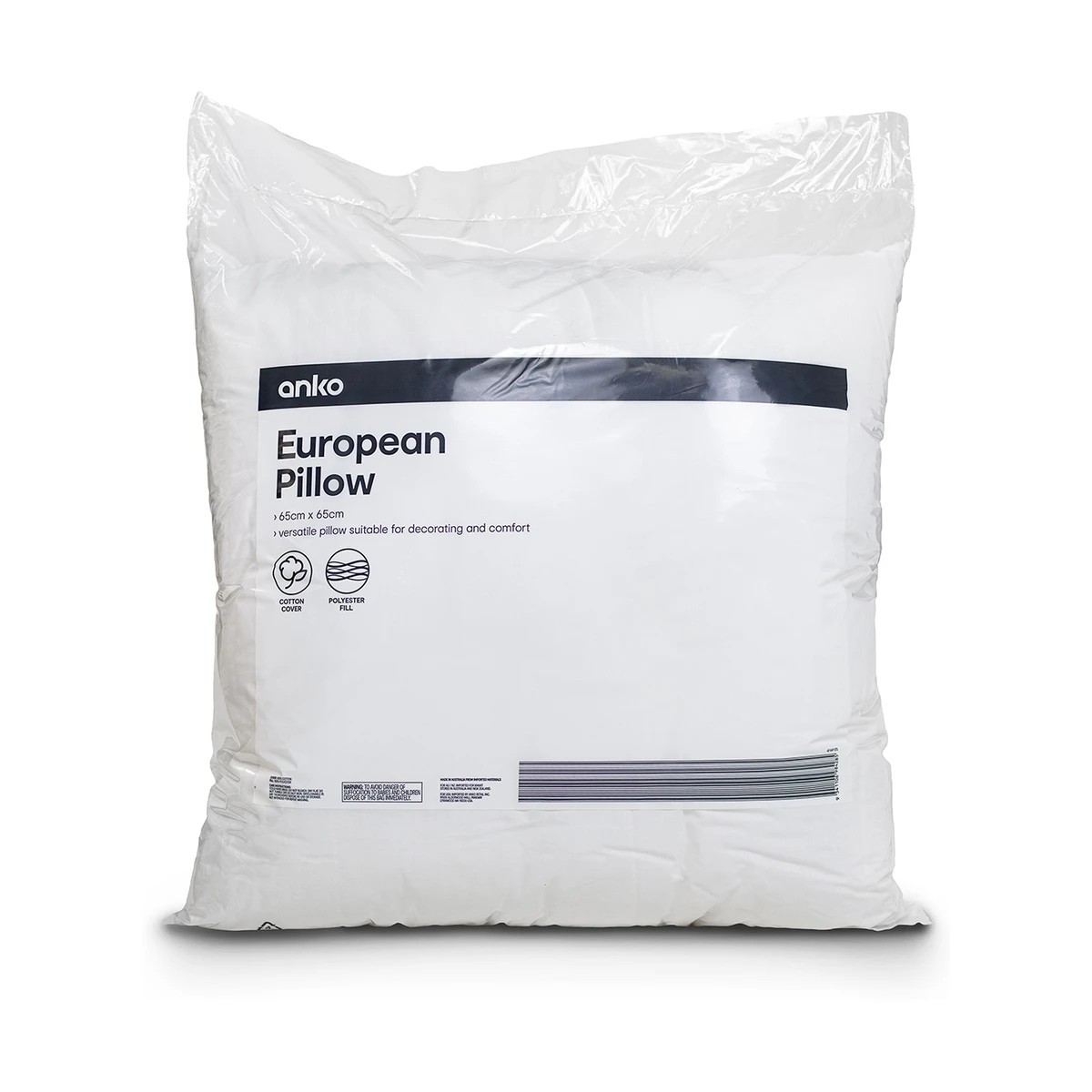 1 European Pillow - White, 1 of 2