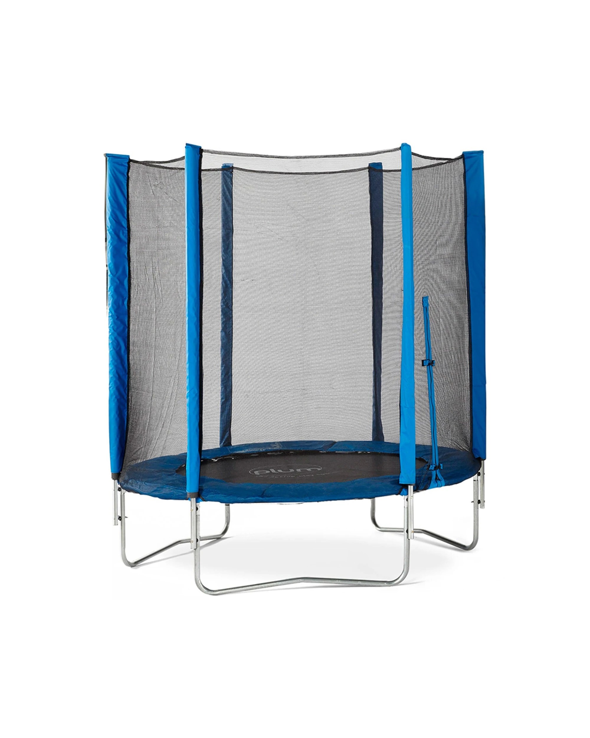 1 Plum Play Au 6ft Junior Trampoline With Enclosure And Galvanised Frame - Black, 1 of 9