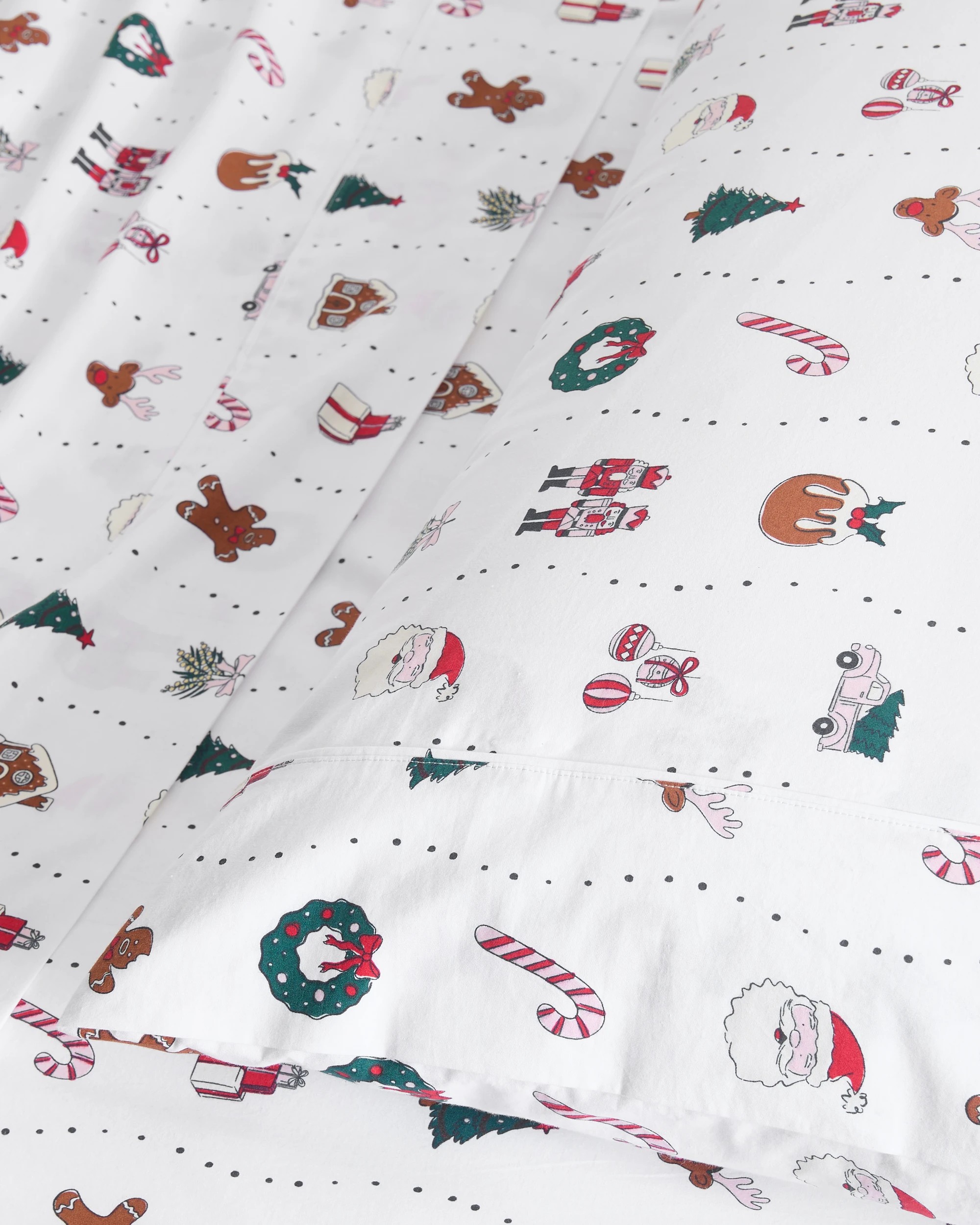 3 Target Christmas Sheet Set - King Bed - White, 3 of 4