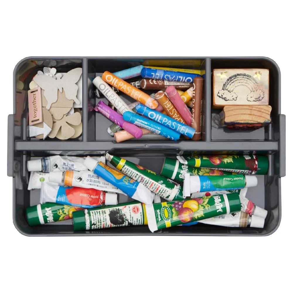 7 Ezy Storage 5L Sort It Storage Container Transparent Grey, 7 of 9