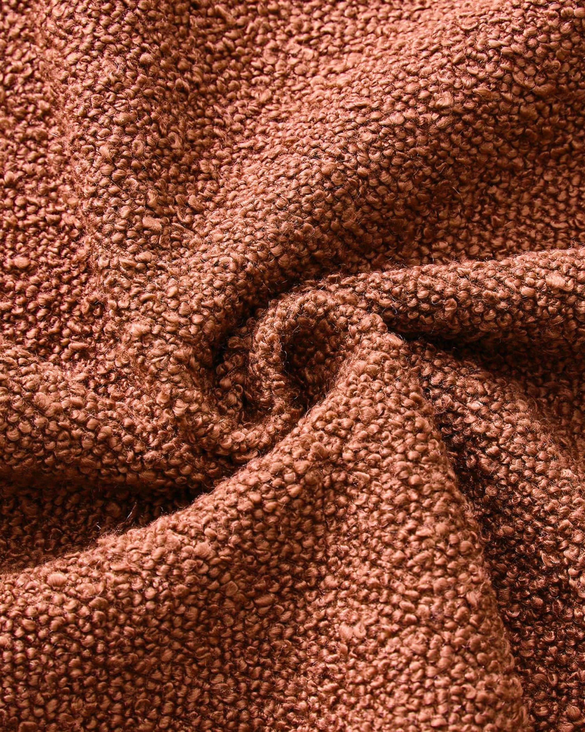 3 Gioia Casa 2-Pack Bouclé Cushion Covers 45x45cm - Brick, 3 of 4